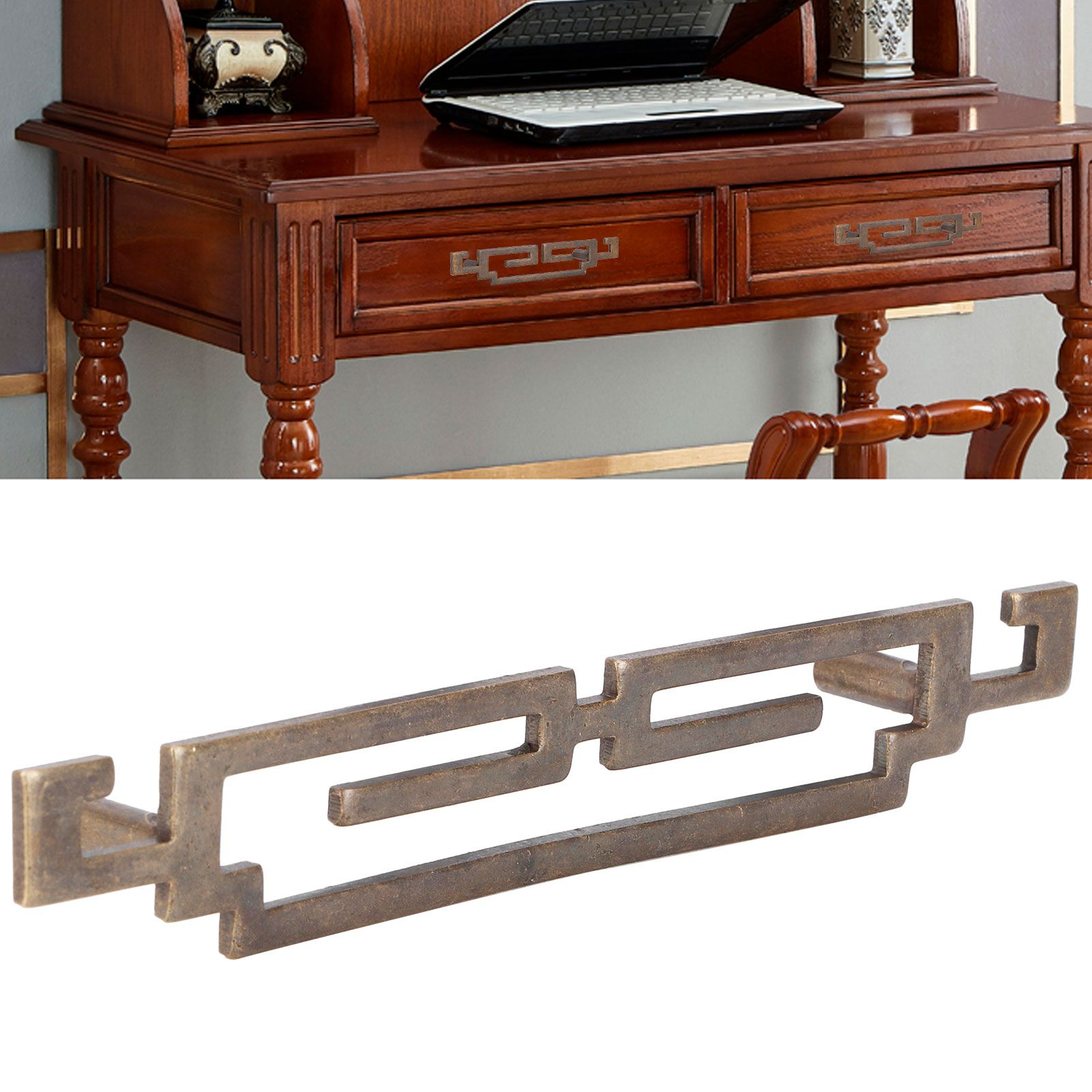 Shoe Cabinet Handle Antique Drawer Door Pull Knob Chinese Retro Style view 9