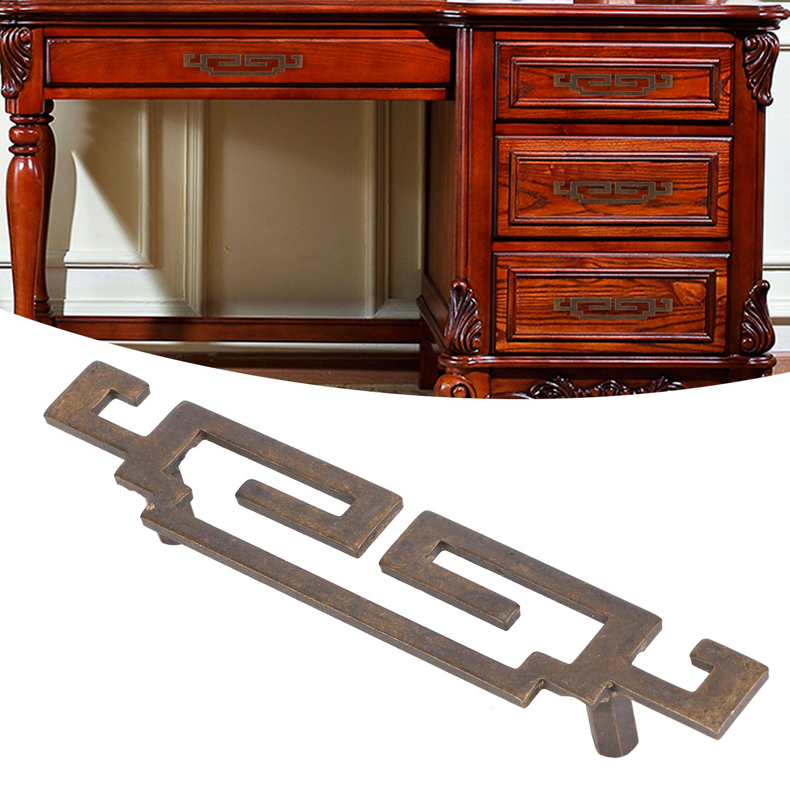 Shoe Cabinet Handle Antique Drawer Door Pull Knob Chinese Retro Style view 10