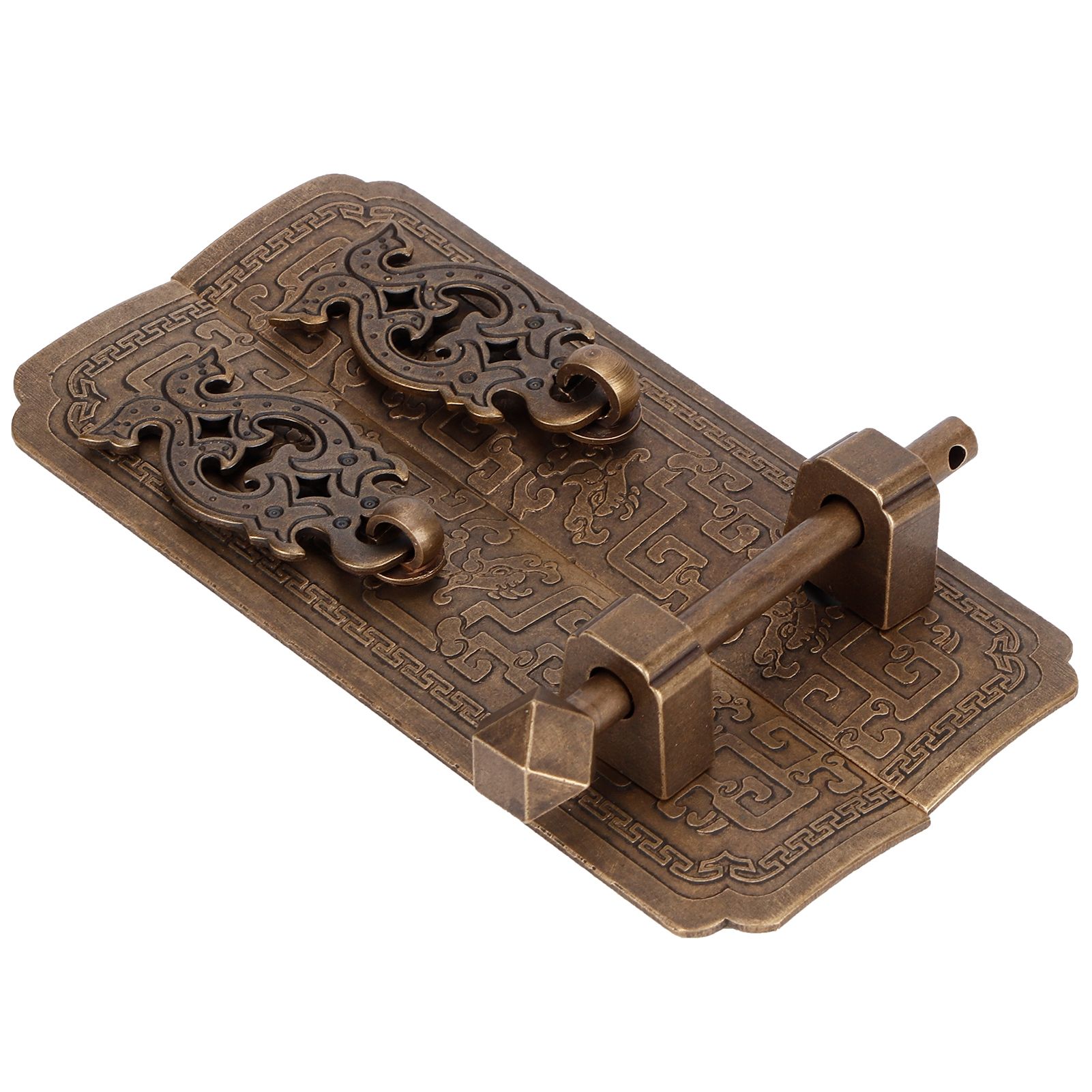 Door Handle Set Chinese Style Antique Copper Pull Handles Cabinet Wardrobe view 3