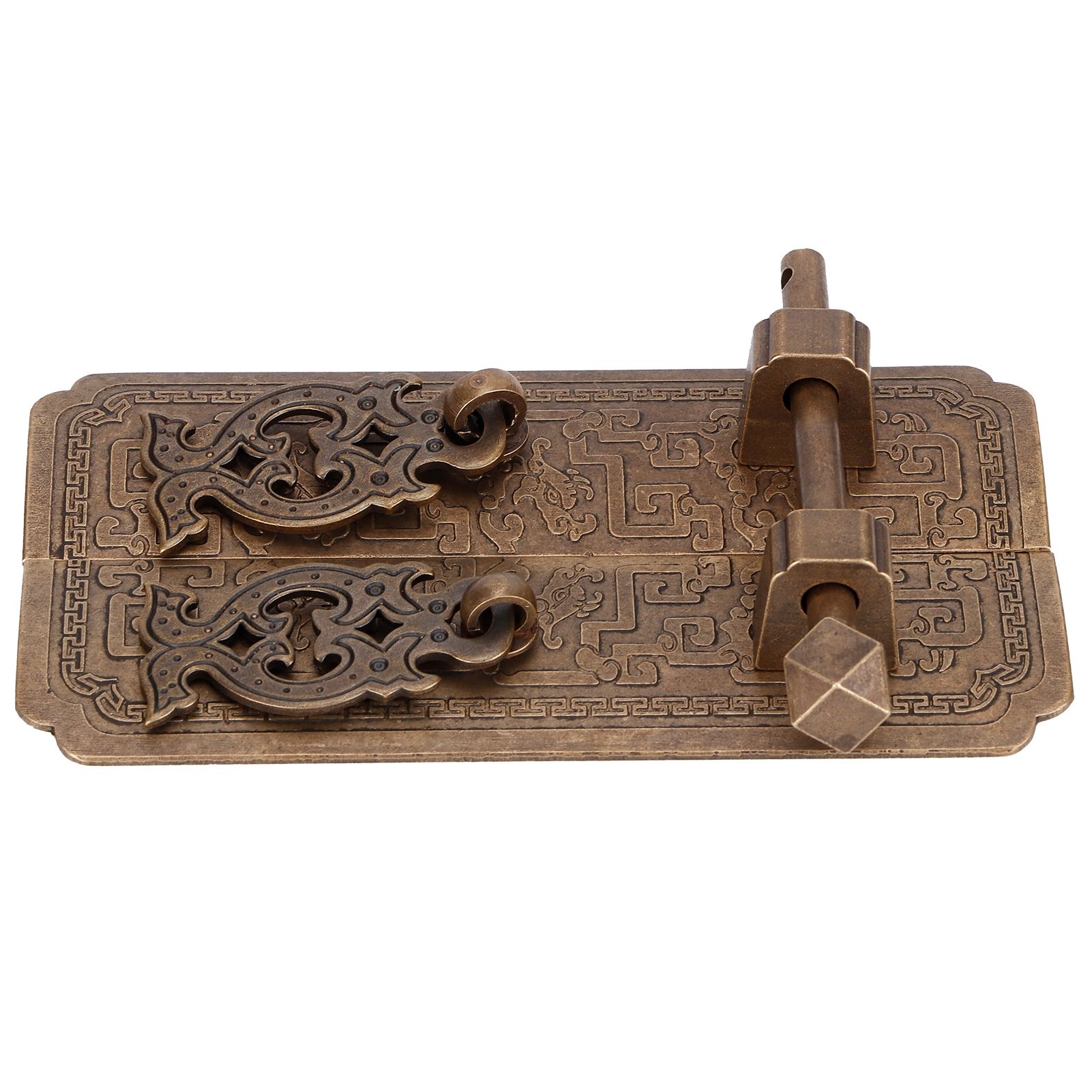 Door Handle Set Chinese Style Antique Copper Pull Handles Cabinet Wardrobe view 4