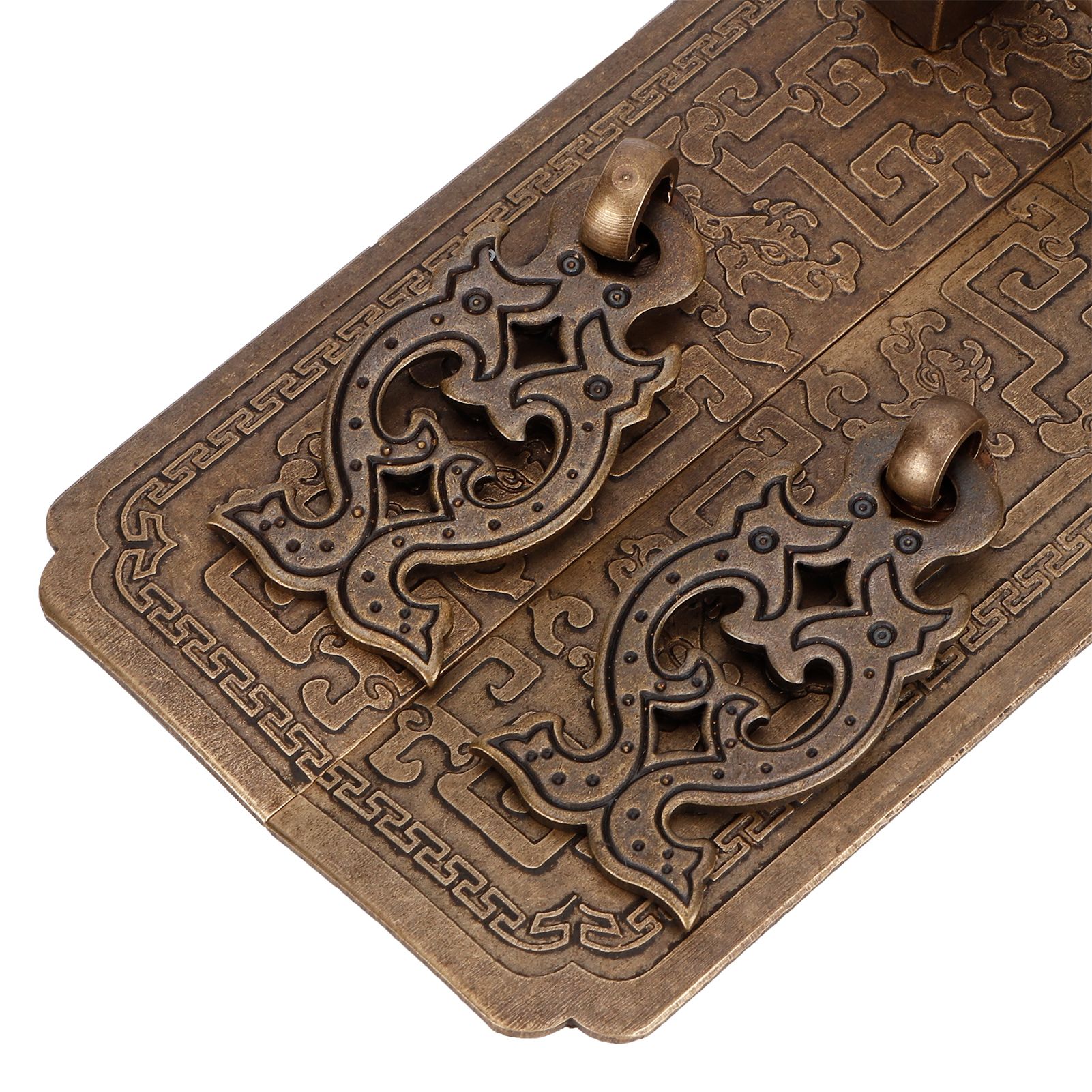 Door Handle Set Chinese Style Antique Copper Pull Handles Cabinet Wardrobe view 11