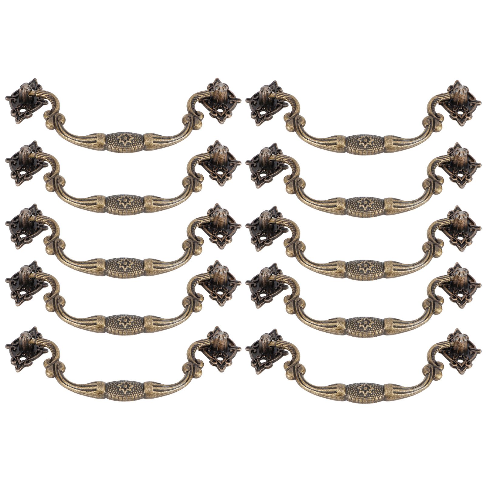 10 Sets Antique Handle Wooden Box Special Handle Accessories Cabinet Drawer view 7
