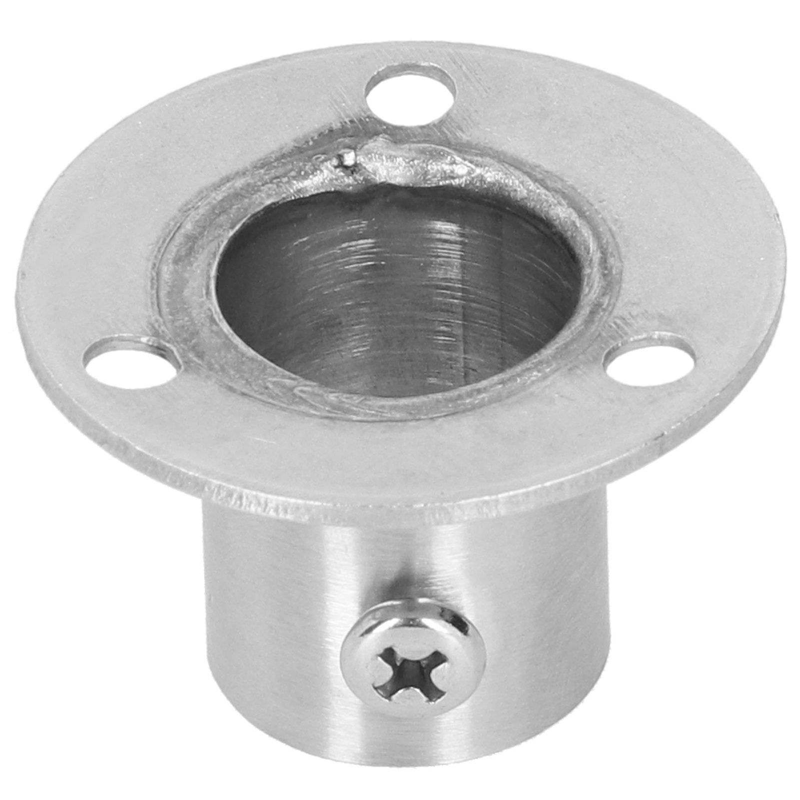 10Set Flanged Holder Base Thicken Stainless Steel Closet Rod Tube Bracket view 12