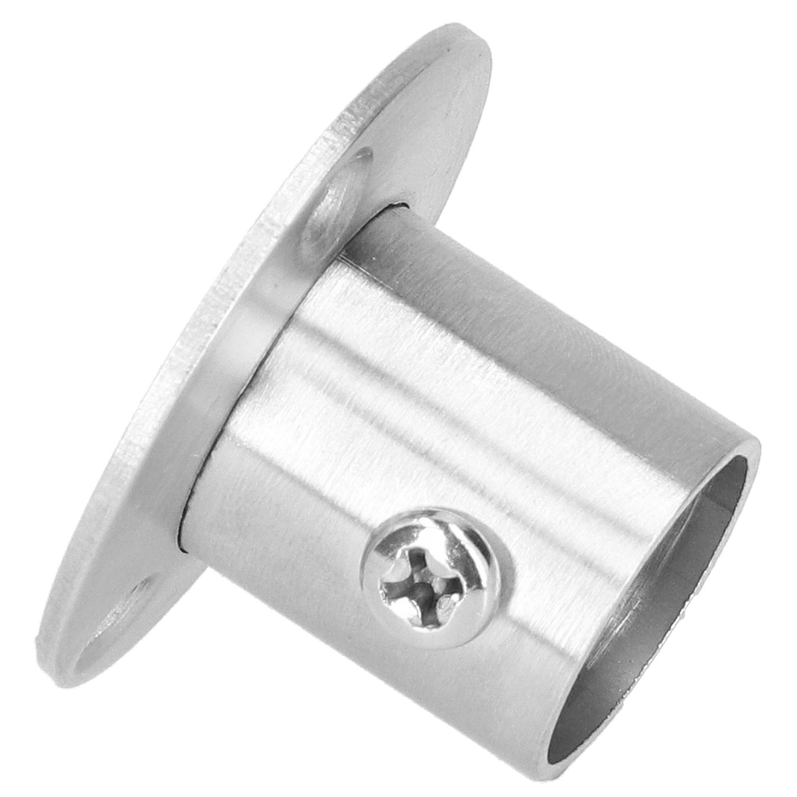 10Set Flanged Holder Base Thicken Stainless Steel Closet Rod Tube Bracket view 15