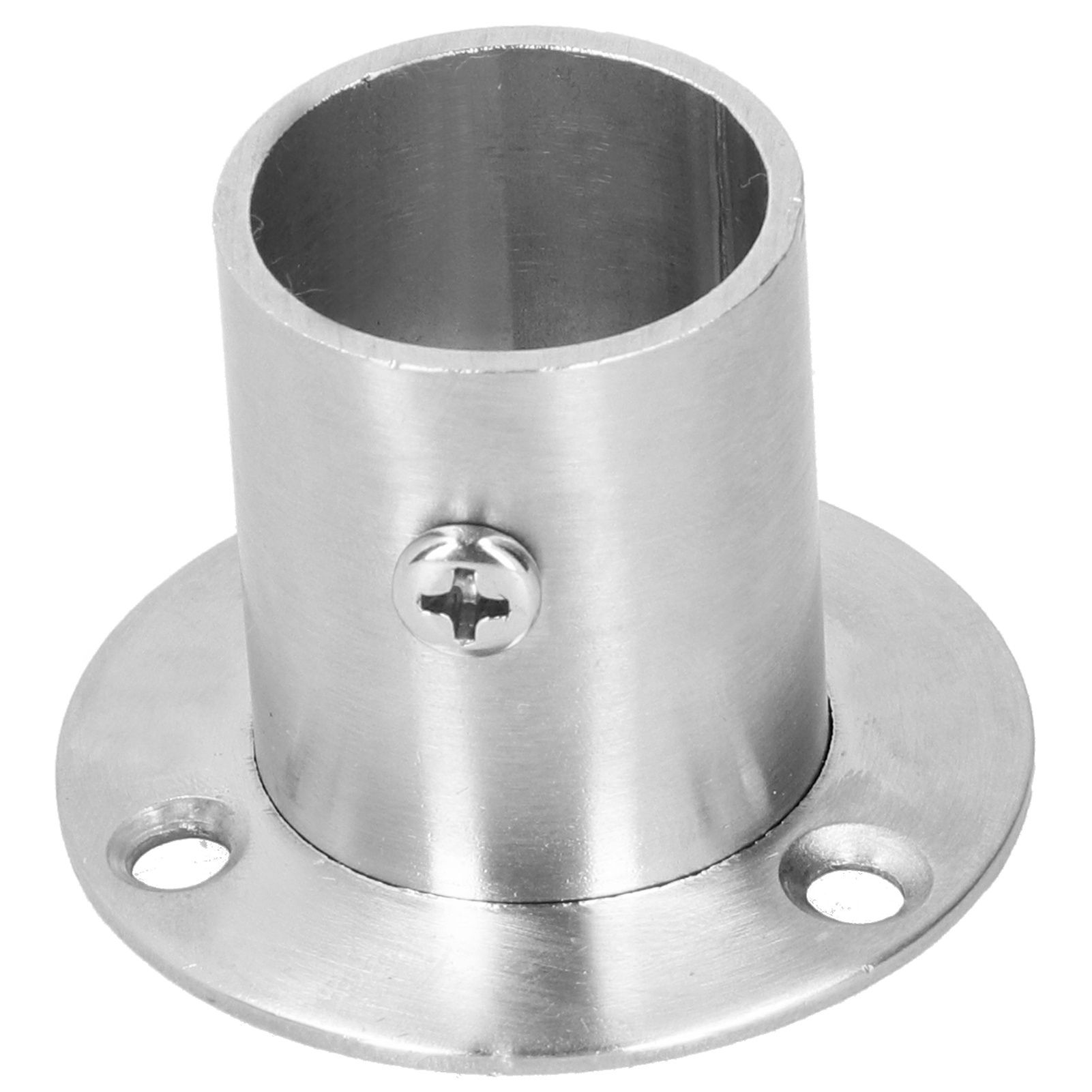 10Set Flanged Holder Base Thicken Stainless Steel Closet Rod Tube Bracket view 11