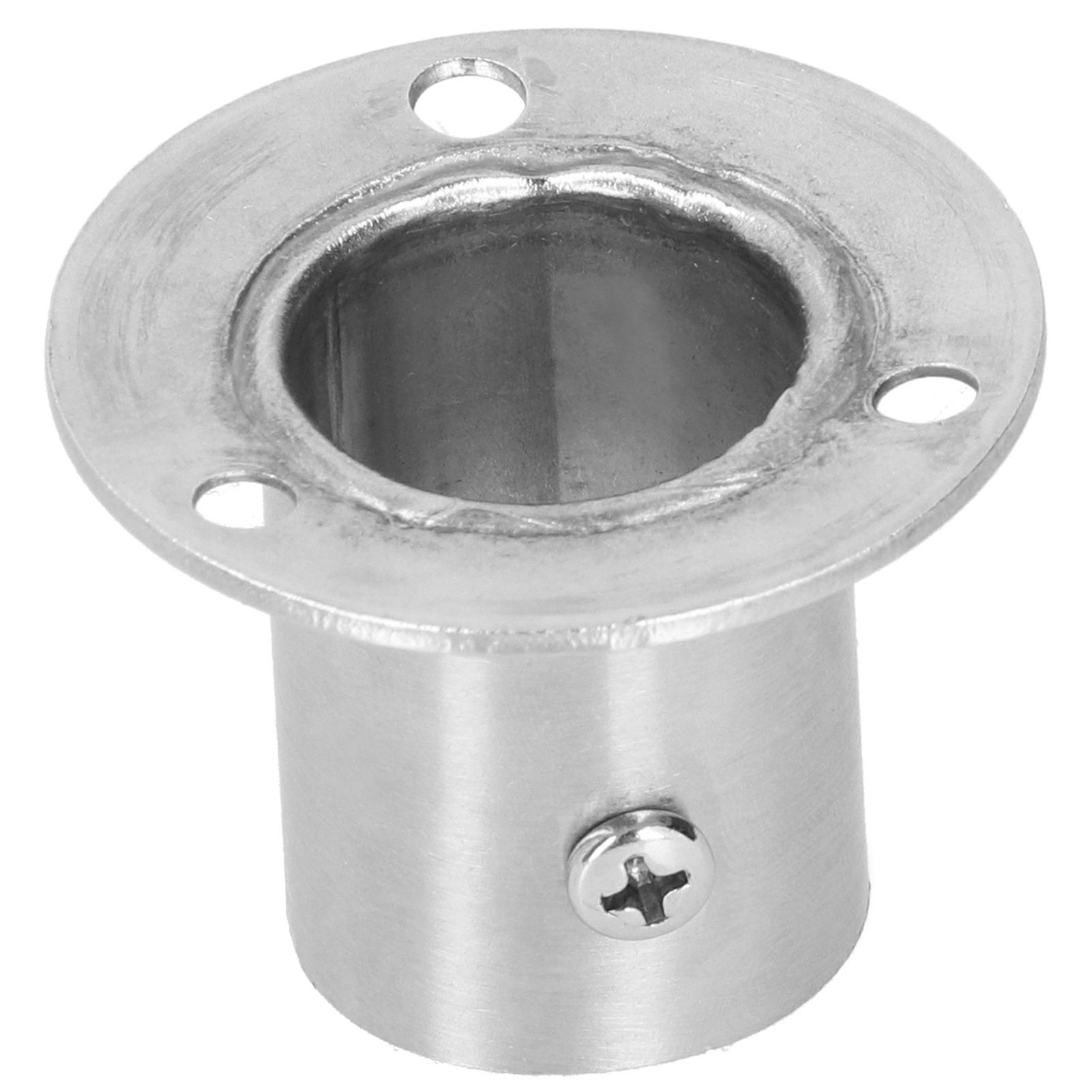 10Set Flanged Holder Base Thicken Stainless Steel Closet Rod Tube Bracket view 12