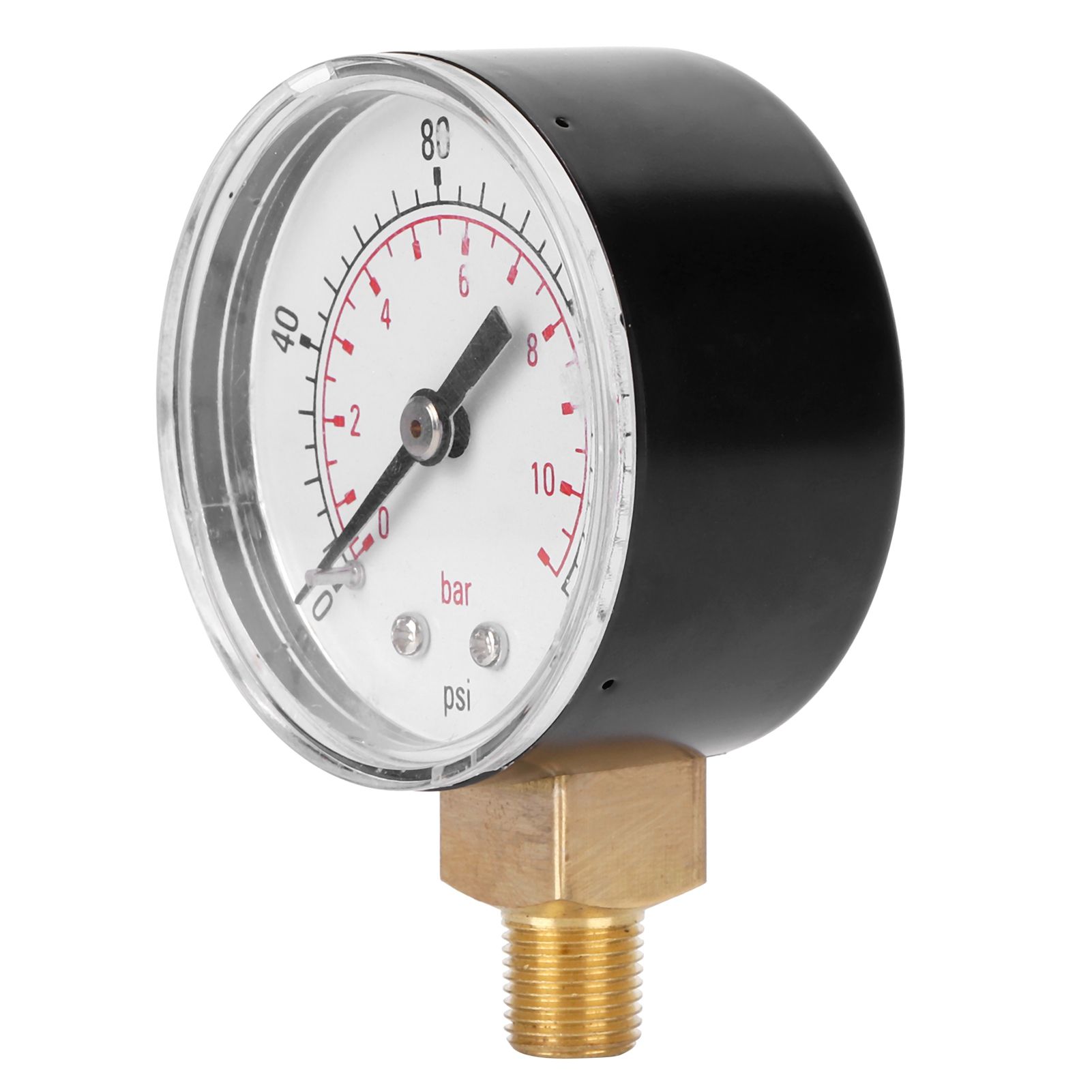 0-160psi 0-11bar Vacuum Pressure Gauge Manometer with Dual Scale for Water Oil view 2