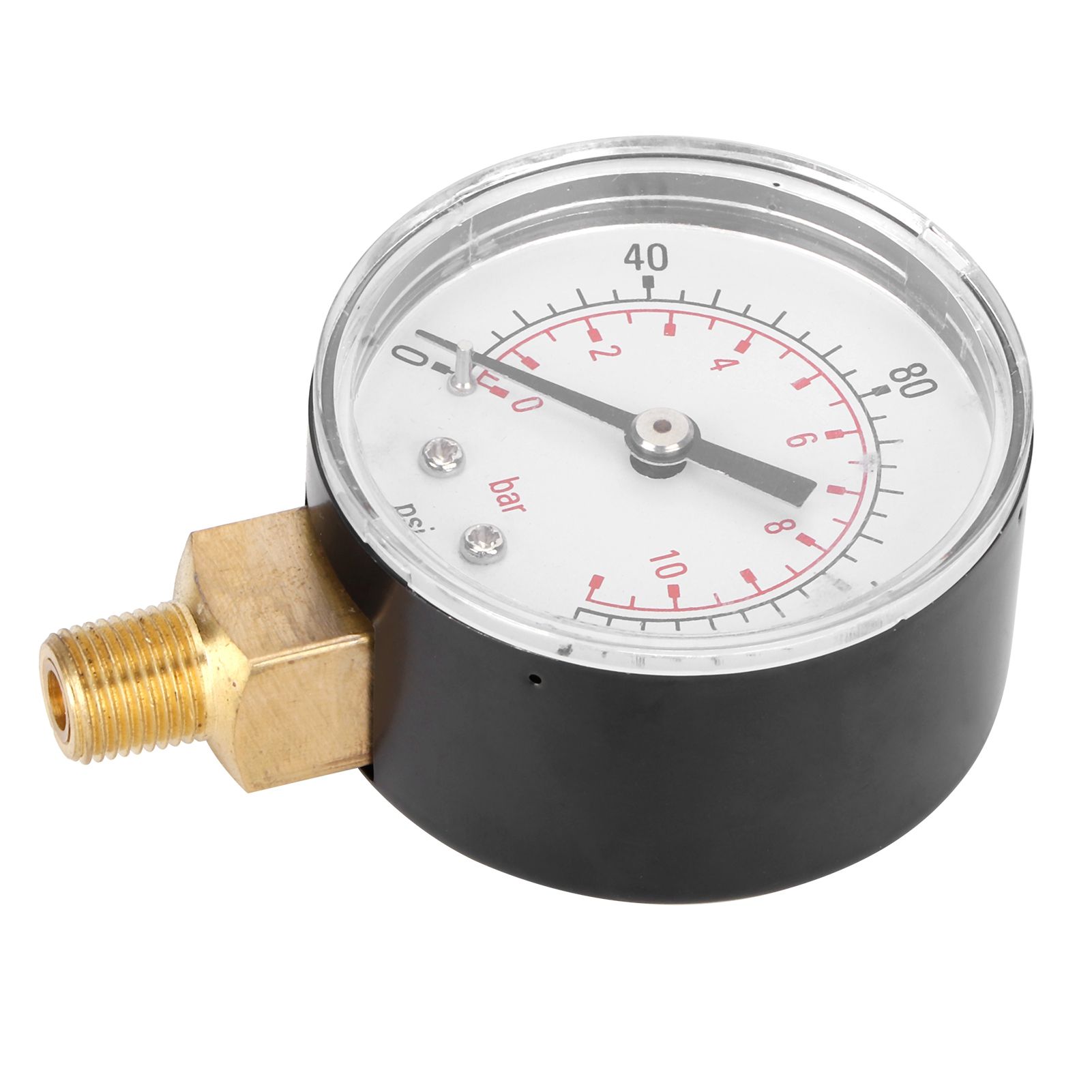 0-160psi 0-11bar Vacuum Pressure Gauge Manometer with Dual Scale for Water Oil view 3