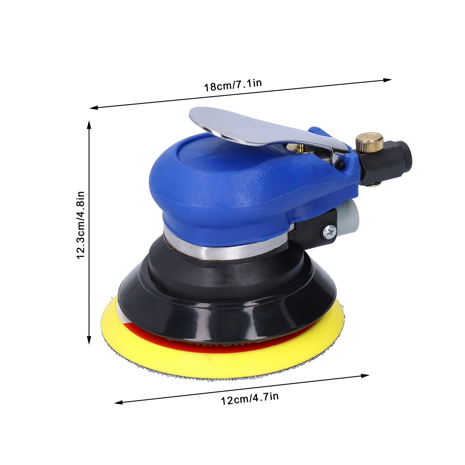 Air Sander Adjustable Pneumatic Circular Grinder Polishing Burnish Machine view 14