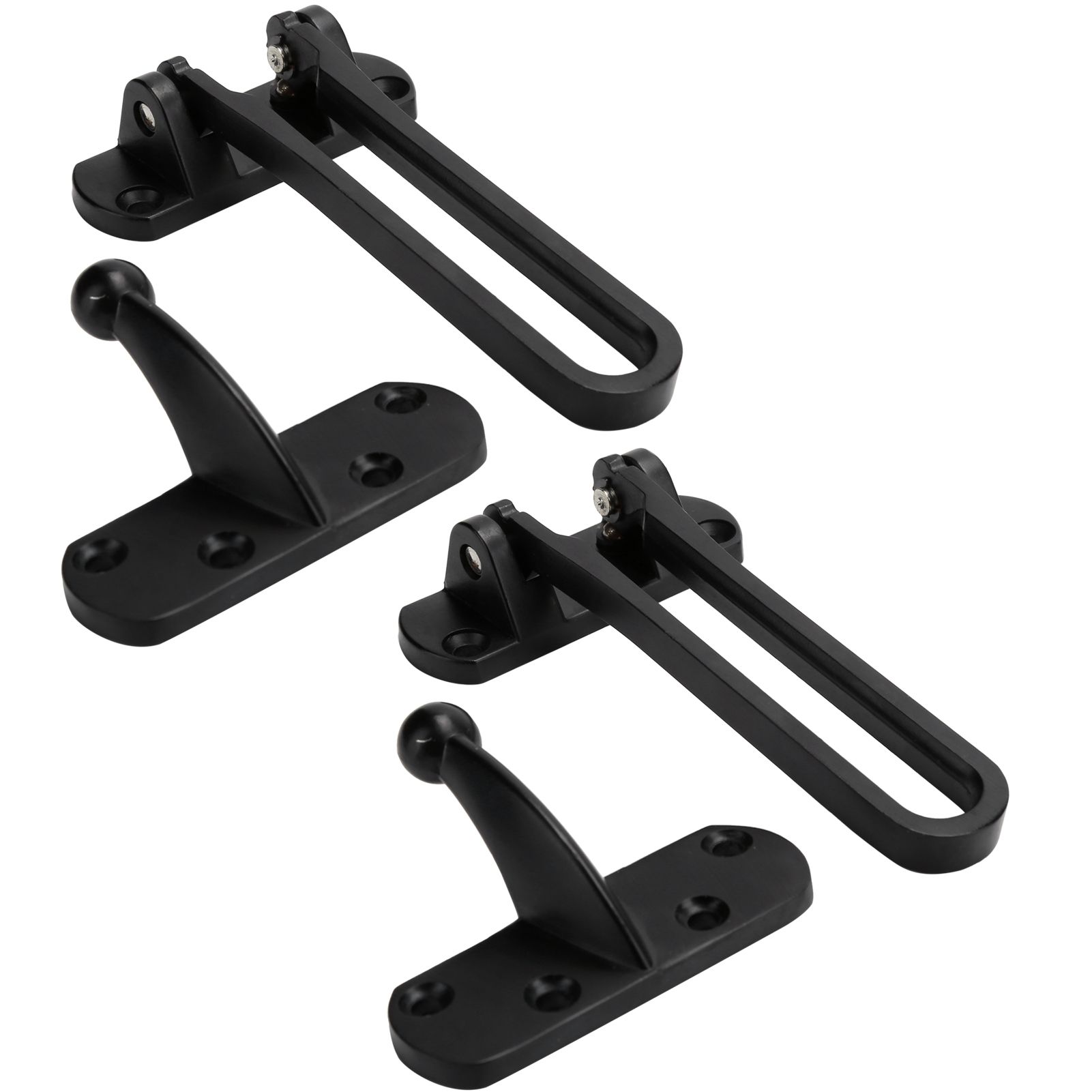 2Set Aluminum Alloy Antitheft Door Buckle Safety Chain Atype Bolt Anti Lock view 8