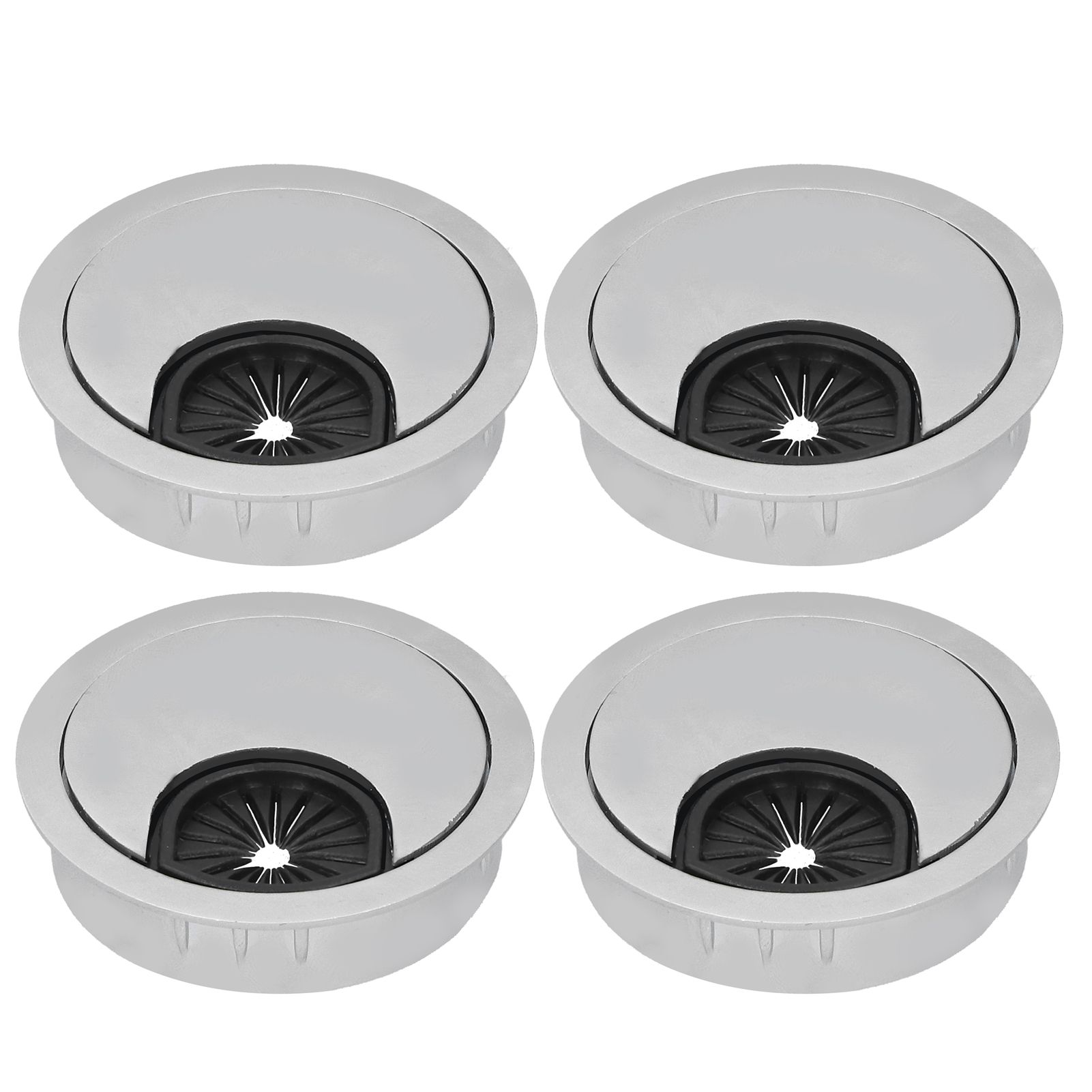 4 Set Desk Cable Wire Grommet PC Computer Desk Cord Grommet Cable Hole Cover