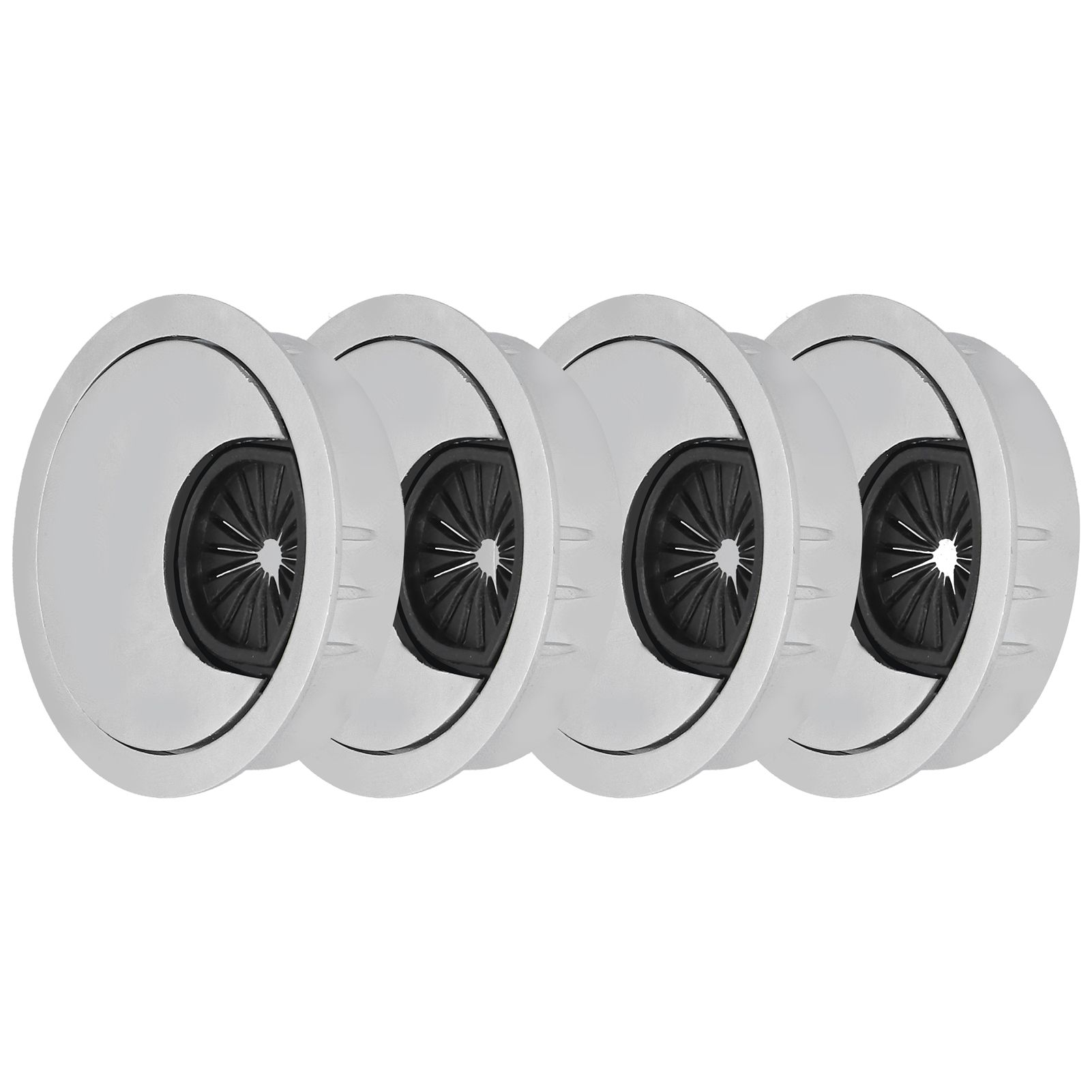 4 Set Desk Cable Wire Grommet PC Computer Desk Cord Grommet Cable Hole Cover view 2
