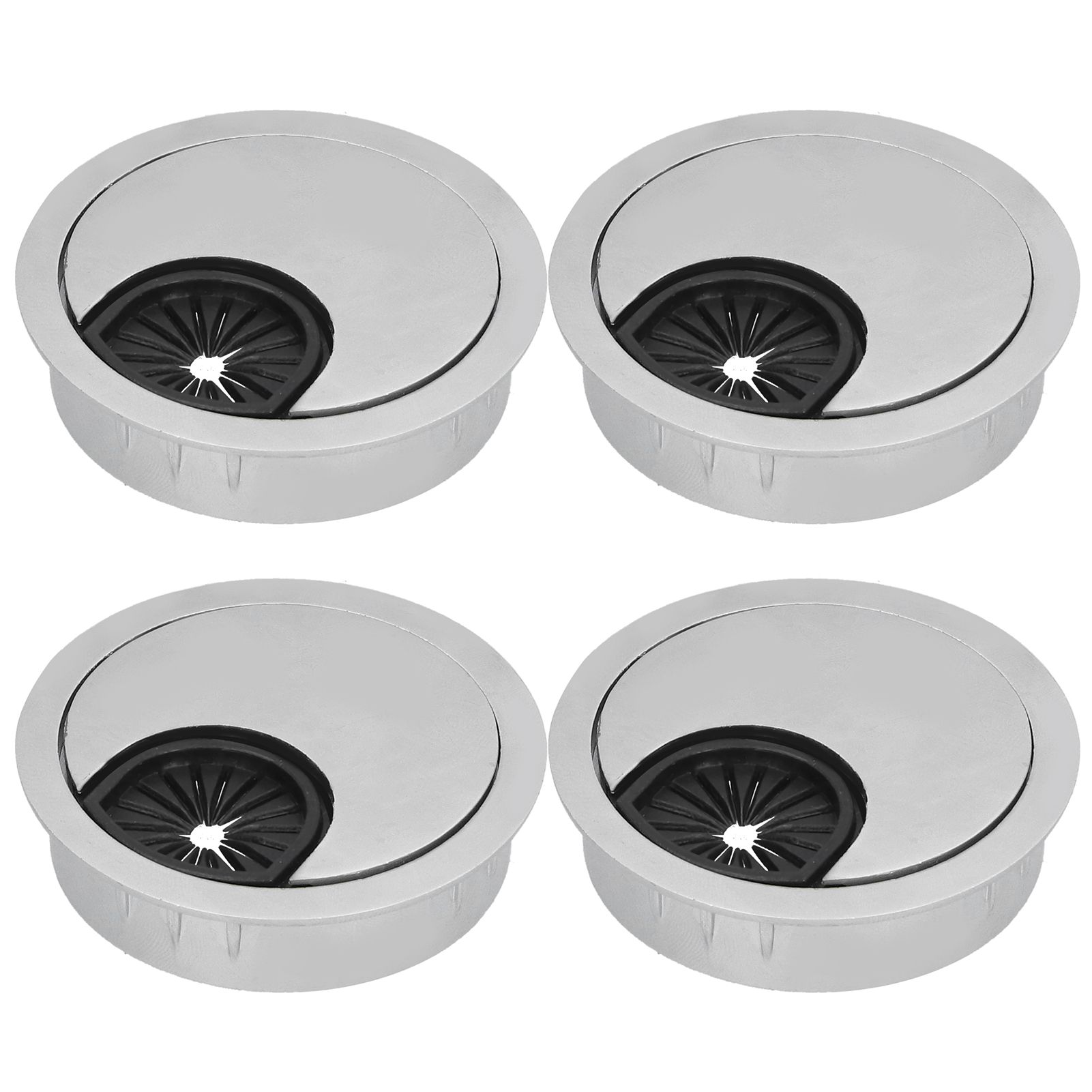 4 Set Desk Cable Wire Grommet PC Computer Desk Cord Grommet Cable Hole Cover view 3