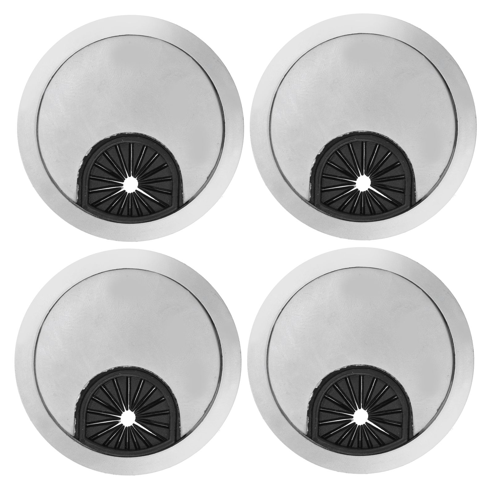4 Set Desk Cable Wire Grommet PC Computer Desk Cord Grommet Cable Hole Cover view 4