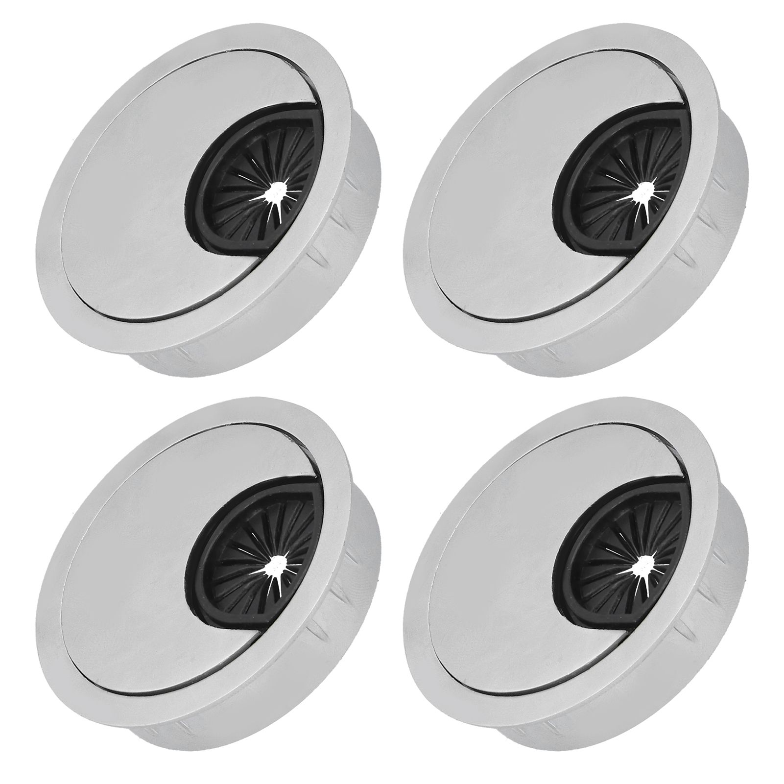4 Set Desk Cable Wire Grommet PC Computer Desk Cord Grommet Cable Hole Cover view 5