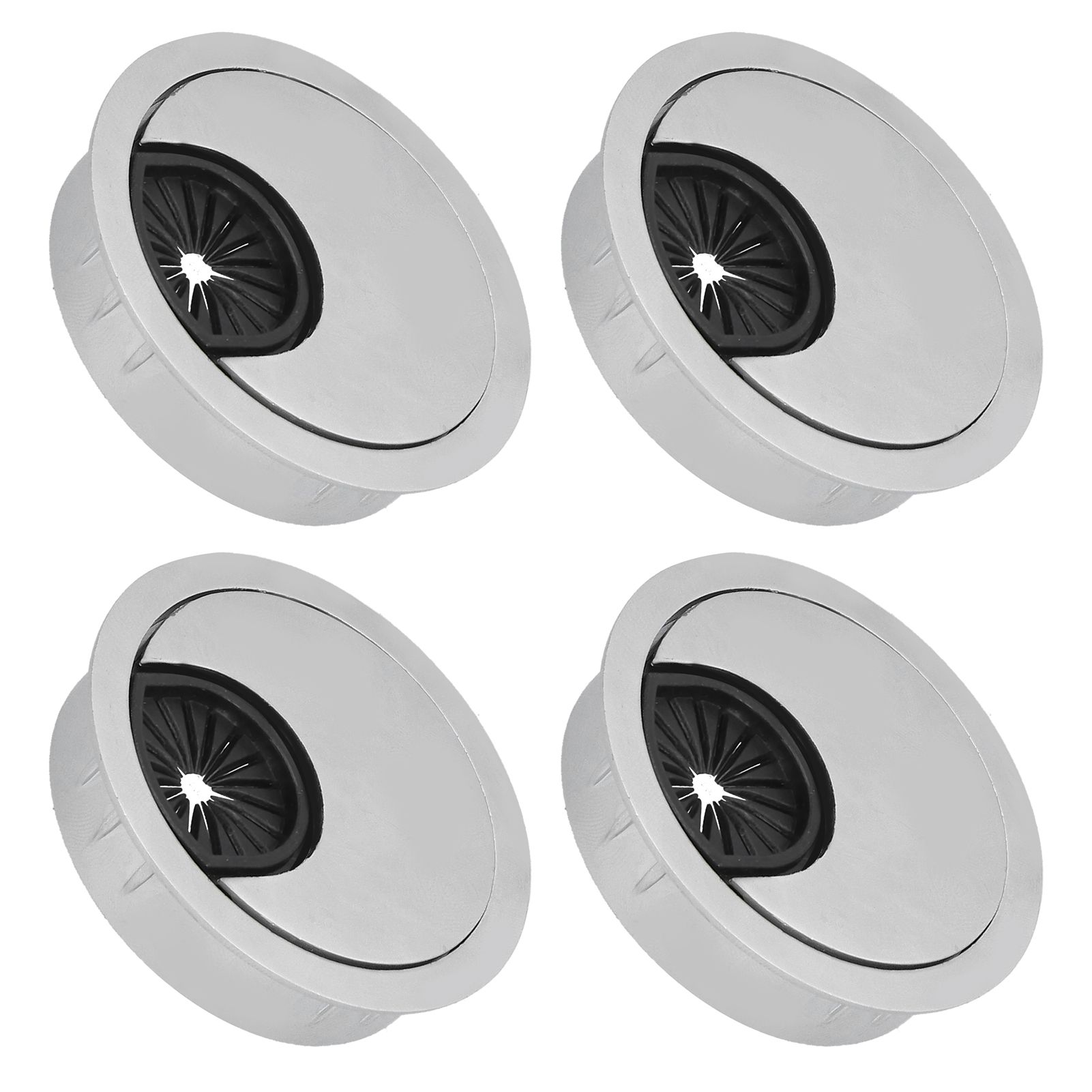 4 Set Desk Cable Wire Grommet PC Computer Desk Cord Grommet Cable Hole Cover view 6