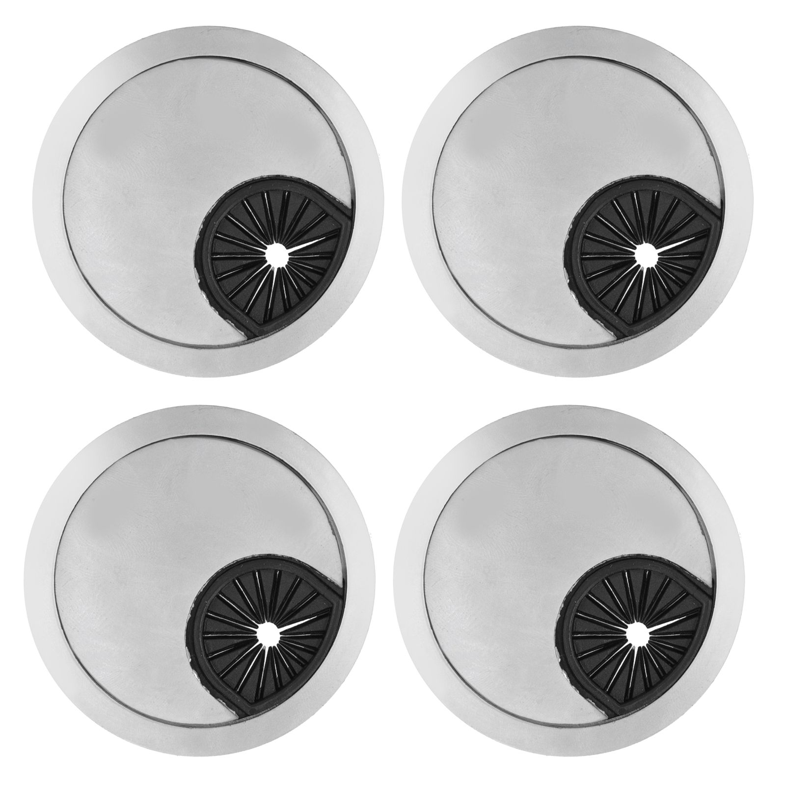 4 Set Desk Cable Wire Grommet PC Computer Desk Cord Grommet Cable Hole Cover view 7