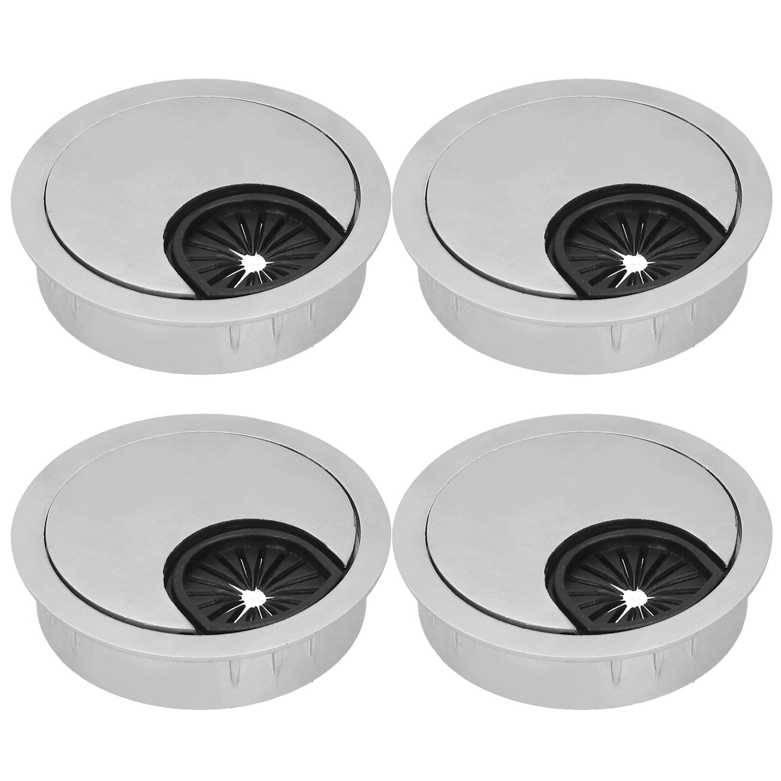 4 Set Desk Cable Wire Grommet PC Computer Desk Cord Grommet Cable Hole Cover view 8