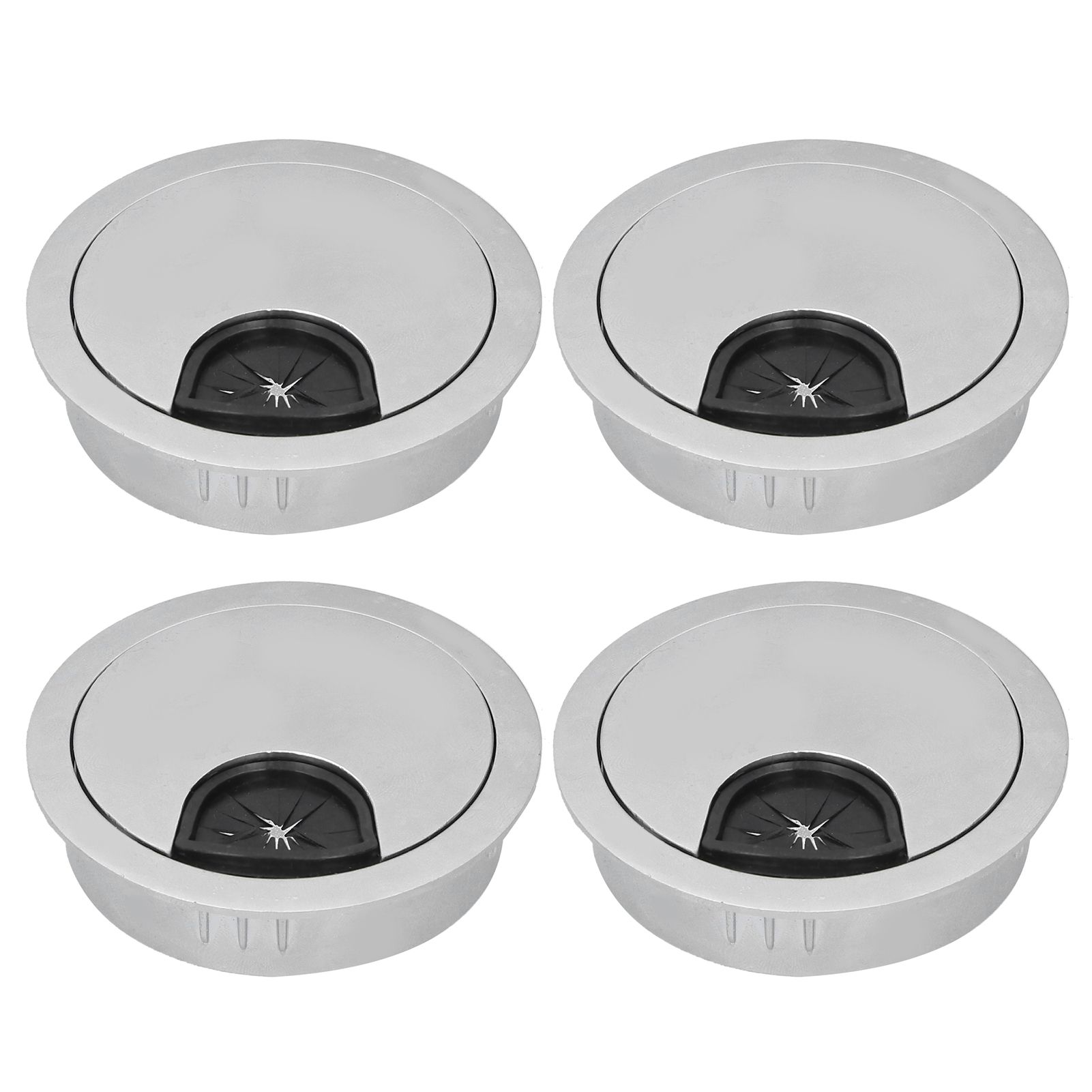 4 Set Desk Cable Wire Grommet PC Computer Desk Cord Grommet Cable Hole Cover