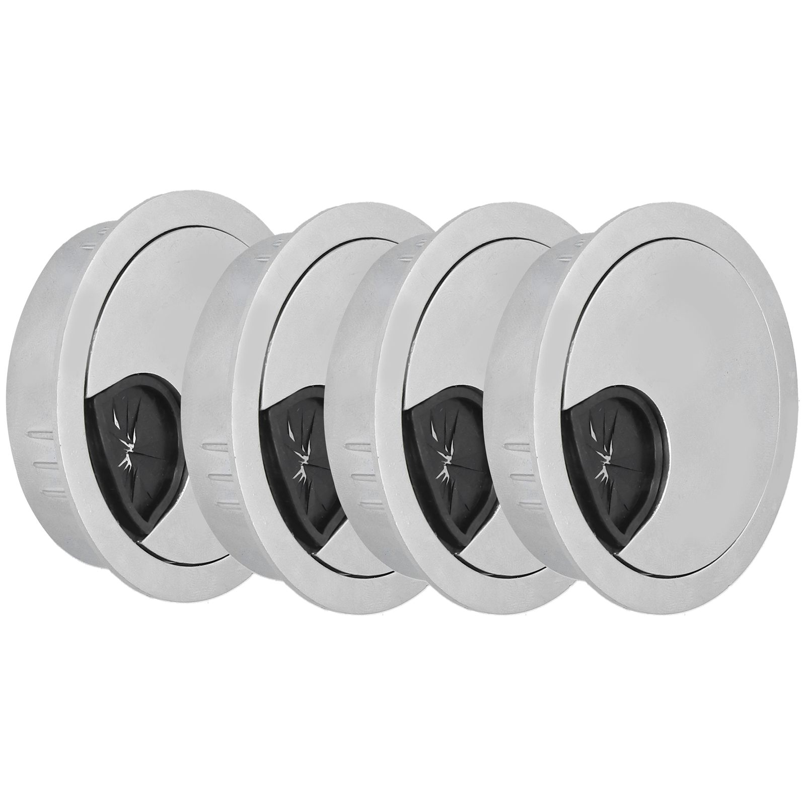 4 Set Desk Cable Wire Grommet PC Computer Desk Cord Grommet Cable Hole Cover view 3
