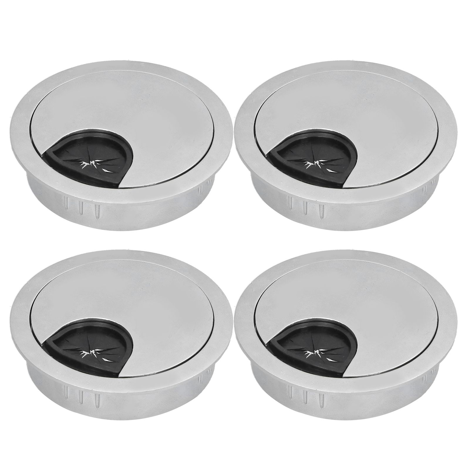 4 Set Desk Cable Wire Grommet PC Computer Desk Cord Grommet Cable Hole Cover view 4