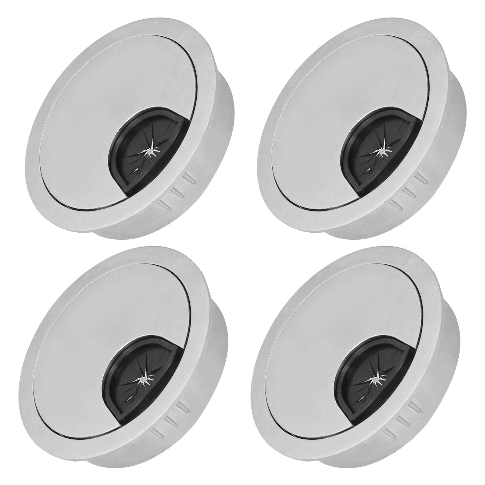 4 Set Desk Cable Wire Grommet PC Computer Desk Cord Grommet Cable Hole Cover view 5
