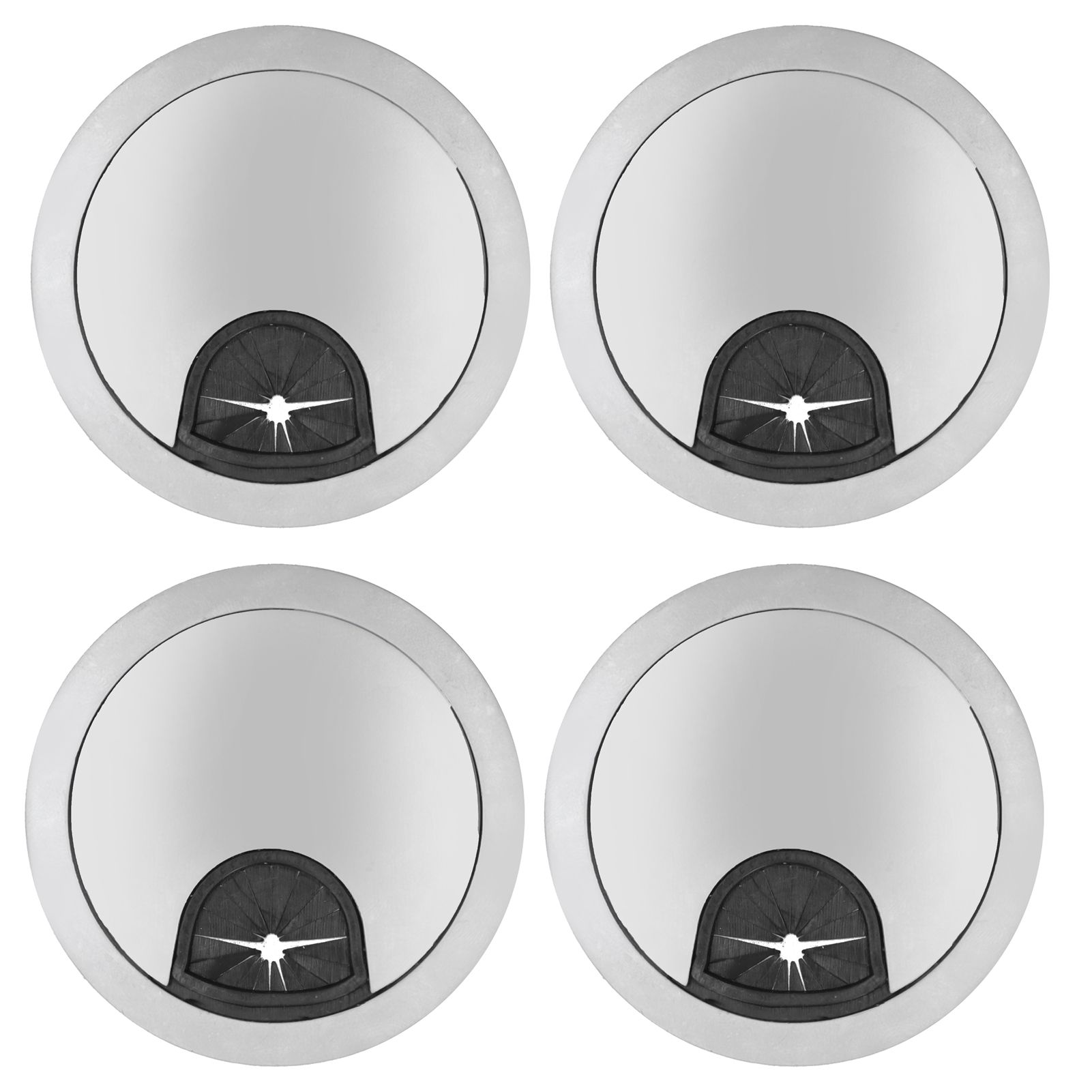 4 Set Desk Cable Wire Grommet PC Computer Desk Cord Grommet Cable Hole Cover view 6