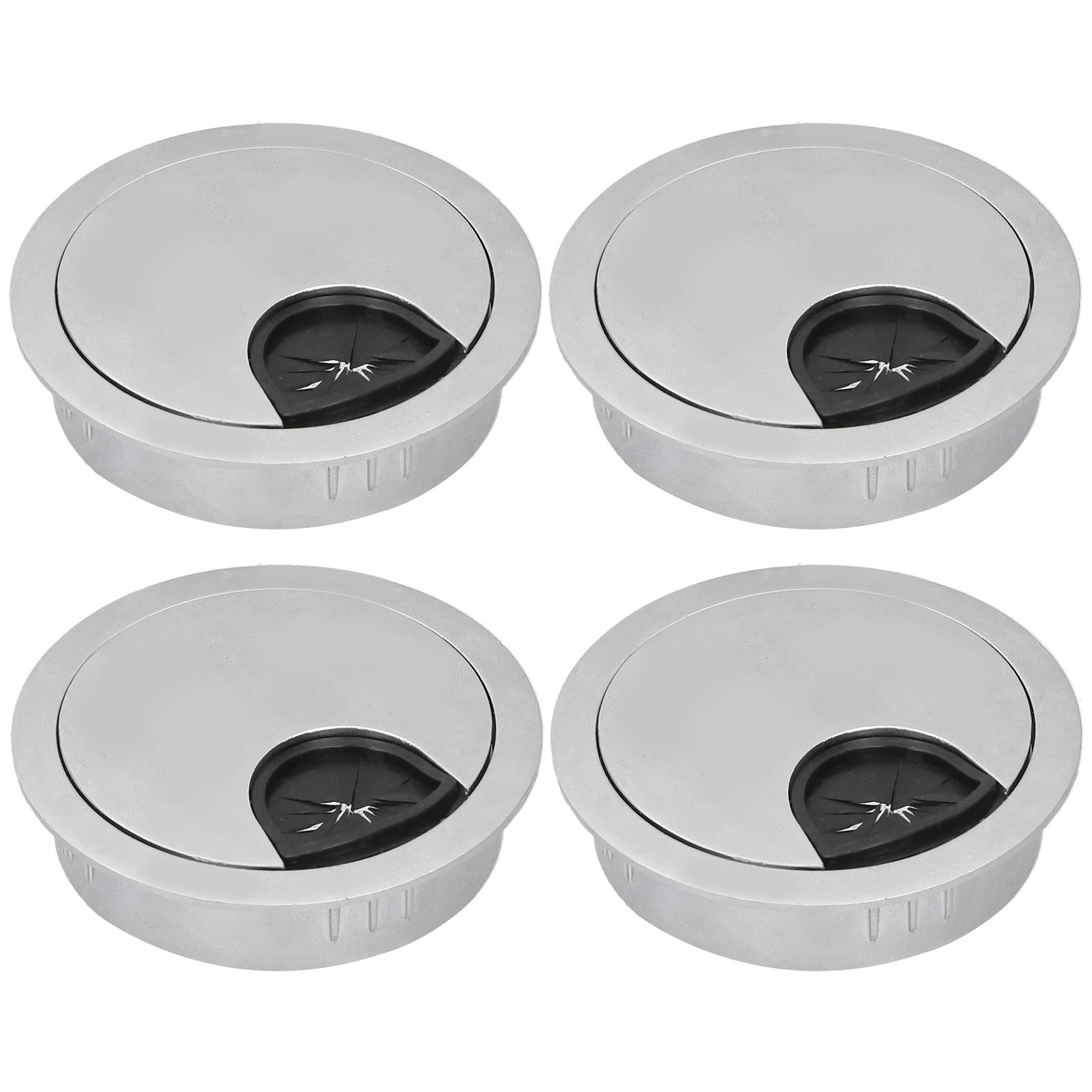 4 Set Desk Cable Wire Grommet PC Computer Desk Cord Grommet Cable Hole Cover view 7