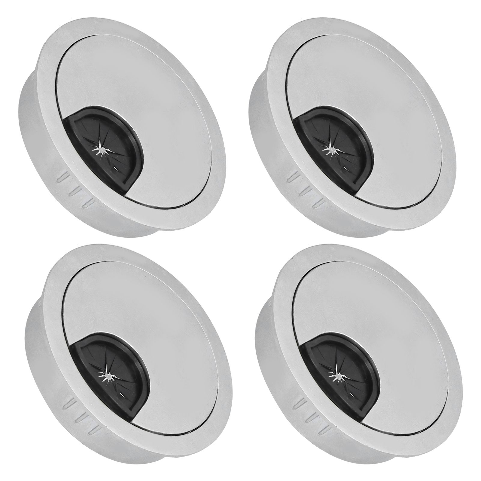 4 Set Desk Cable Wire Grommet PC Computer Desk Cord Grommet Cable Hole Cover view 8