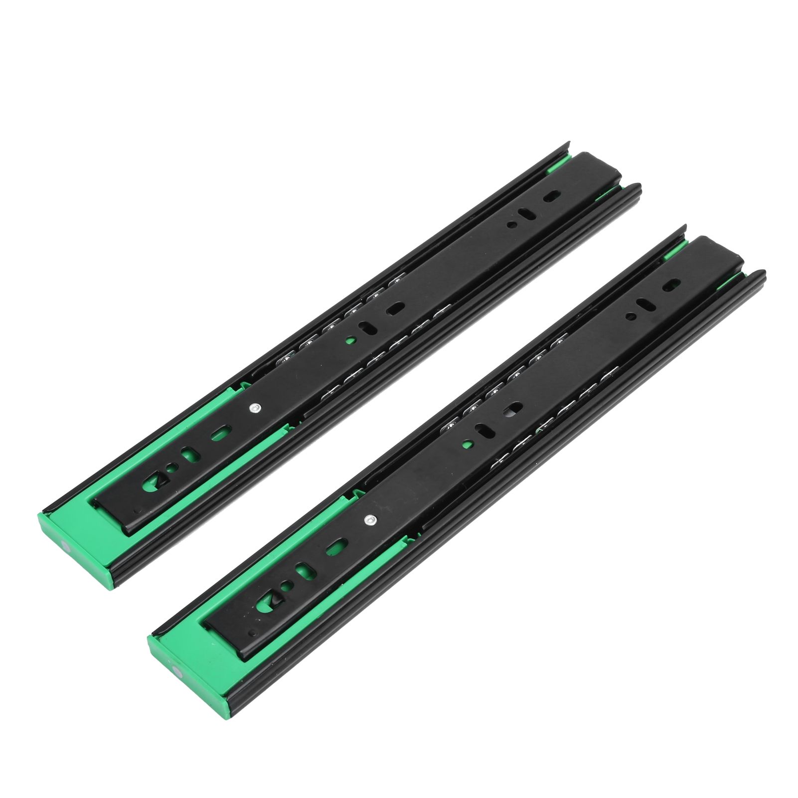 Drawer Slide Cold Rolled Steel 3-Section Damping Ball Bearing Track Rail view 3