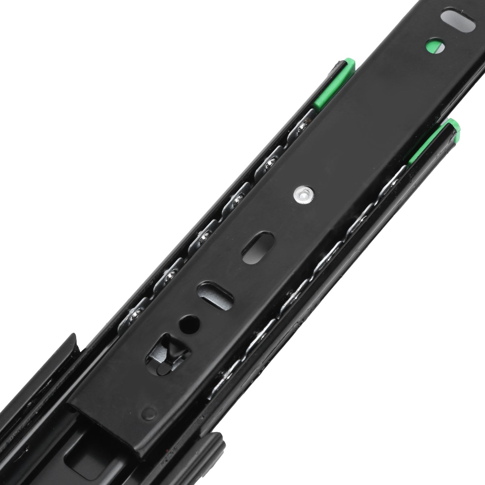 Drawer Slide Cold Rolled Steel 3-Section Damping Ball Bearing Track Rail view 13