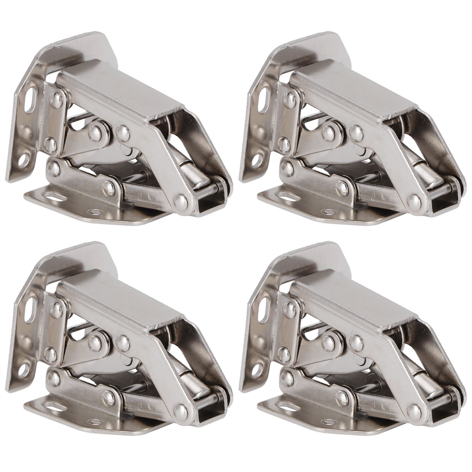 4Set Cabinet Hinges Bridge Shaped Door Hinge Kit for Cupboard Closet Wardrobe view 2