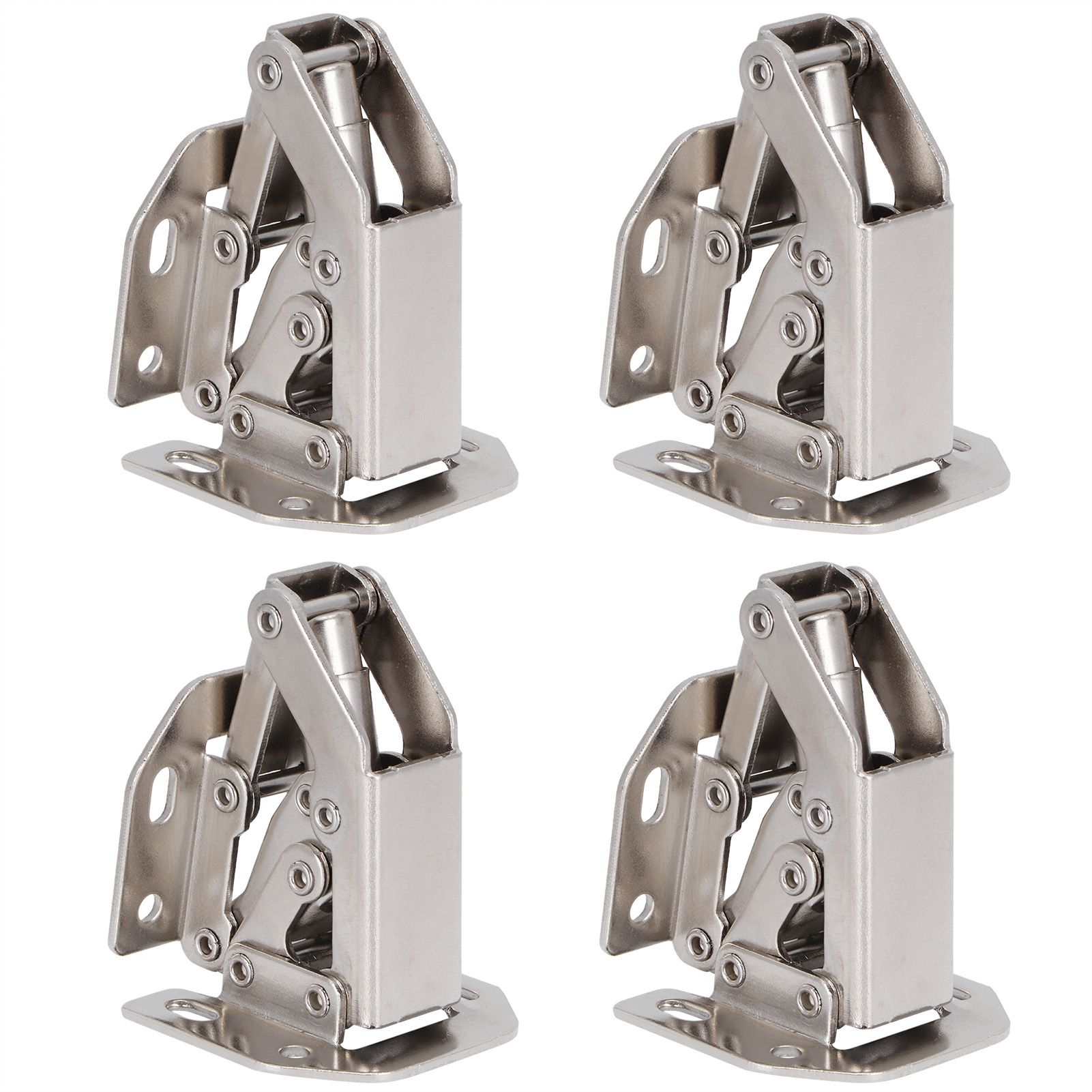 4Set Cabinet Hinges Bridge Shaped Door Hinge Kit for Cupboard Closet Wardrobe view 3