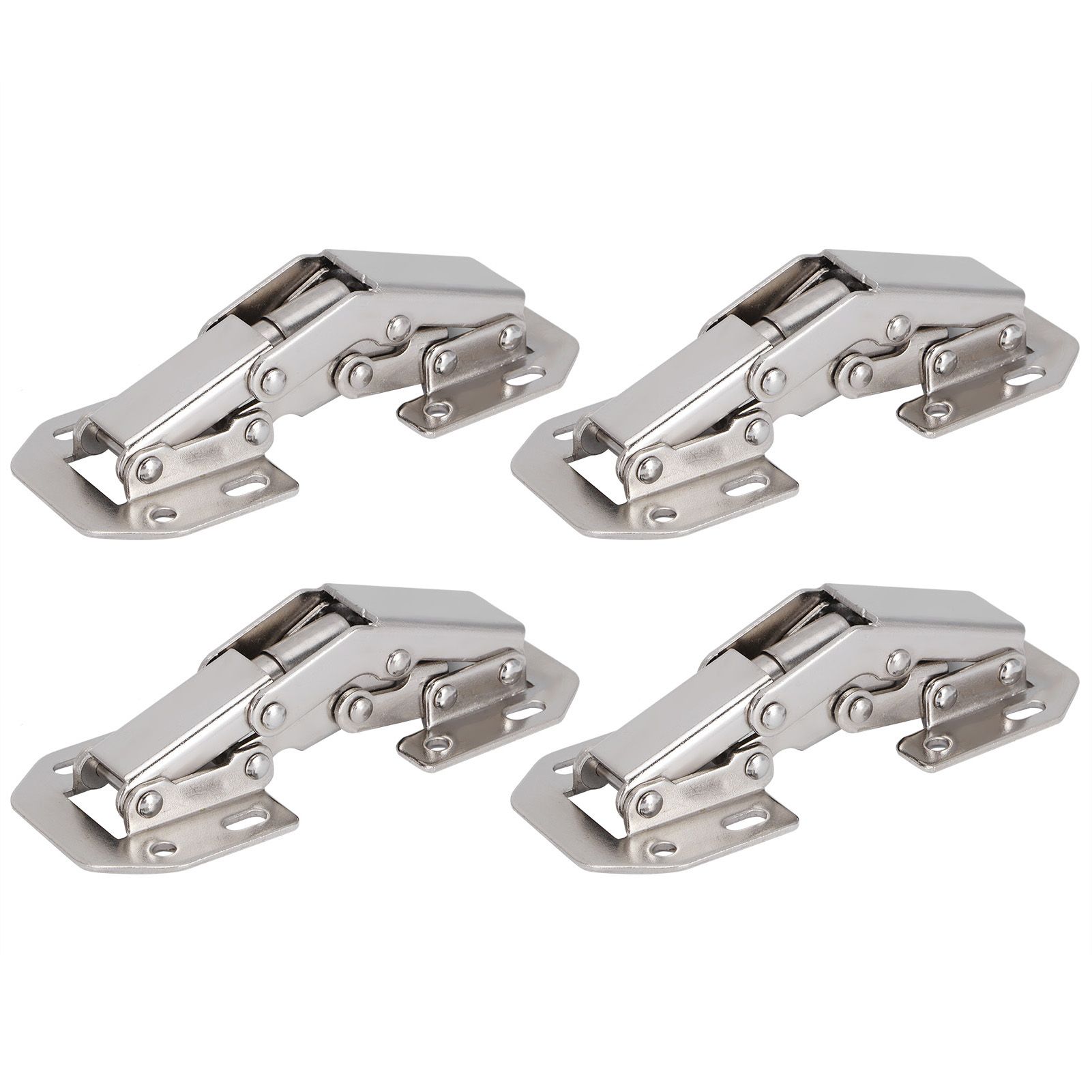 4Set Cabinet Hinges Bridge Shaped Door Hinge Kit for Cupboard Closet Wardrobe view 8