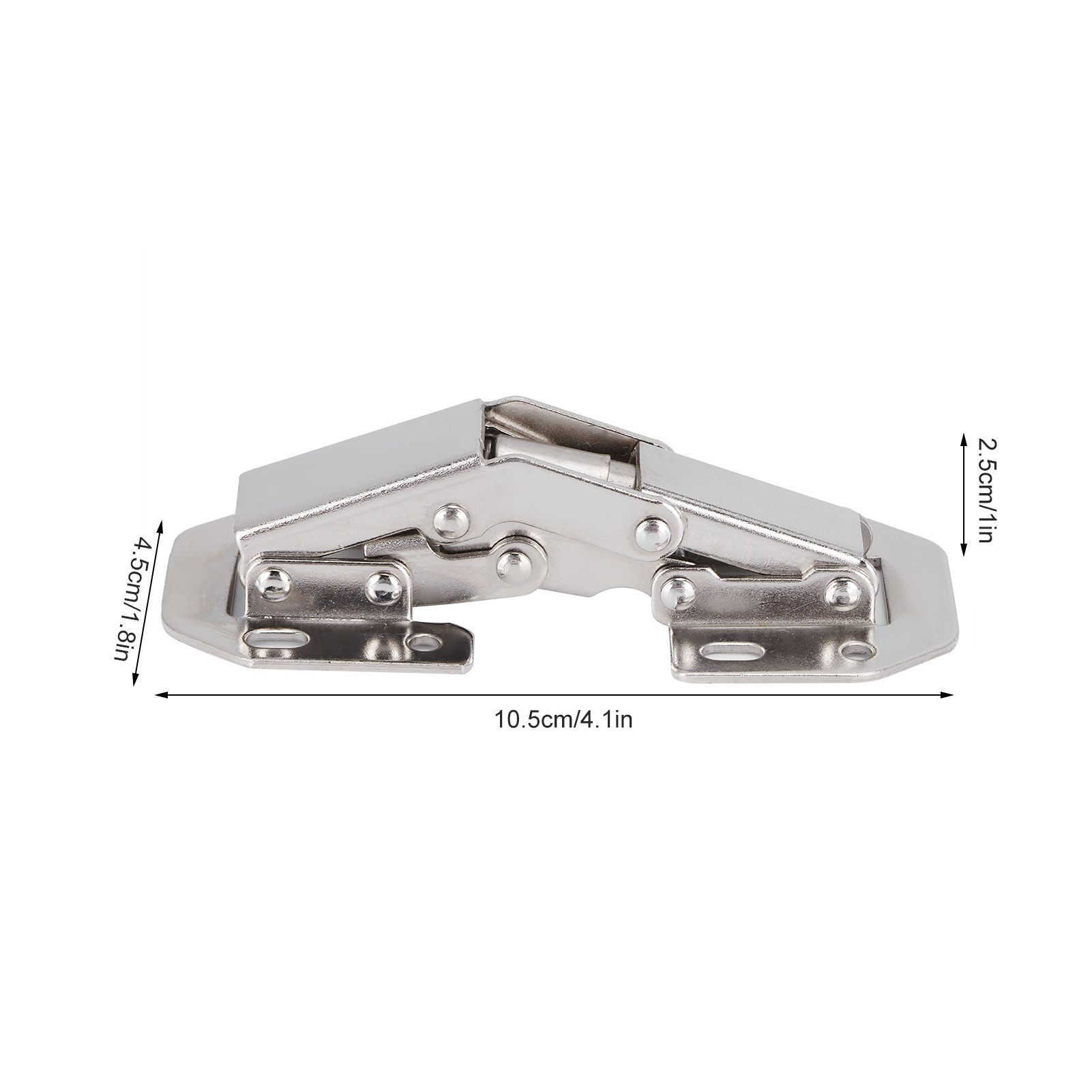 4Set Cabinet Hinges Bridge Shaped Door Hinge Kit for Cupboard Closet Wardrobe view 14