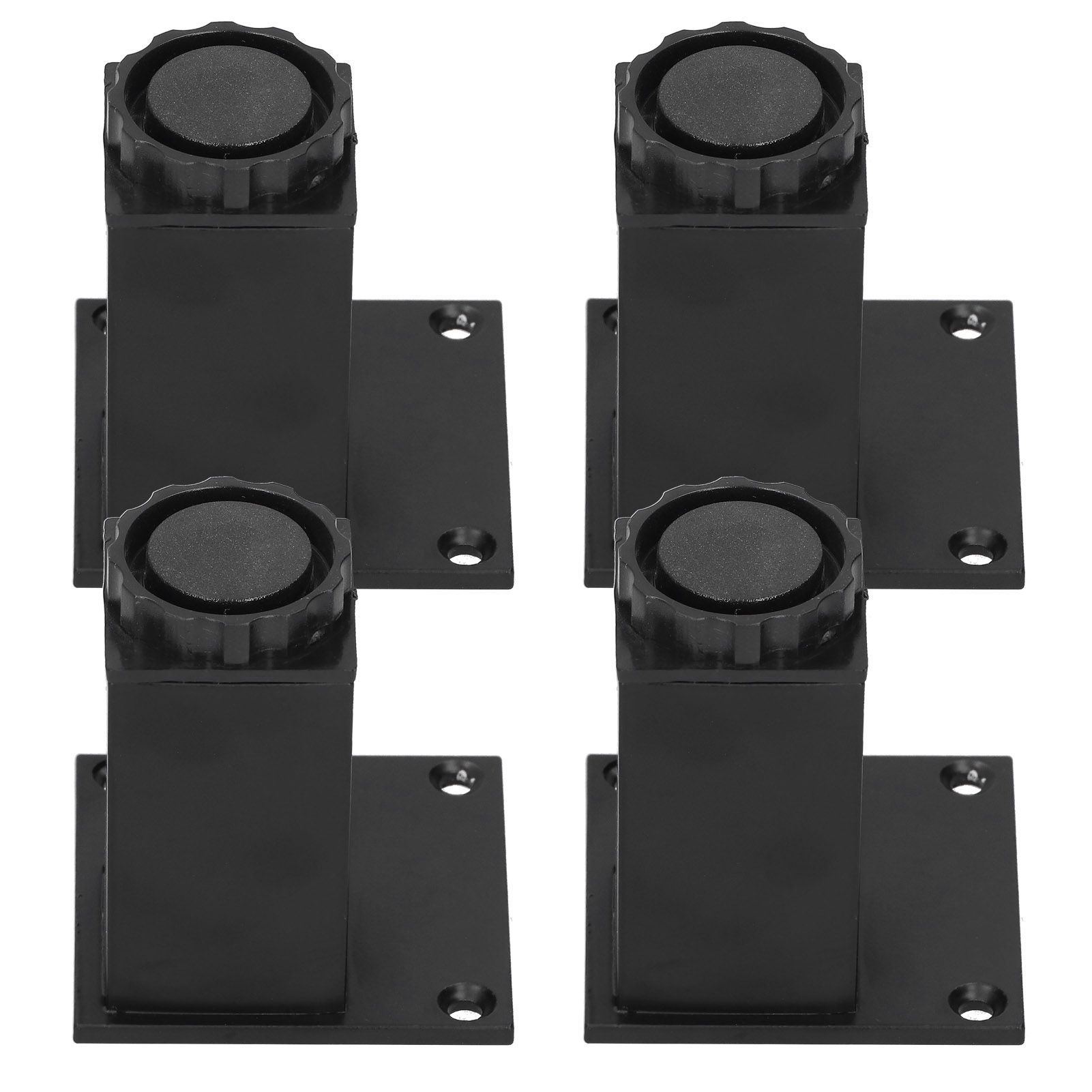 4Pcs/Set Furniture Leg Adjustable Height Aluminum Alloy Square Support for