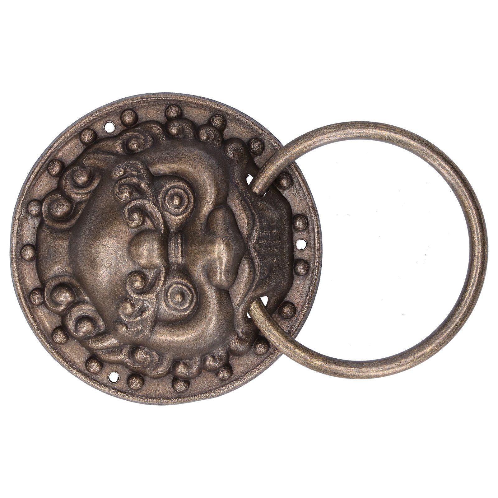Antique Door Knockers Lion Head Brass Door Pull Retro Door Handle Home Decoration view 2