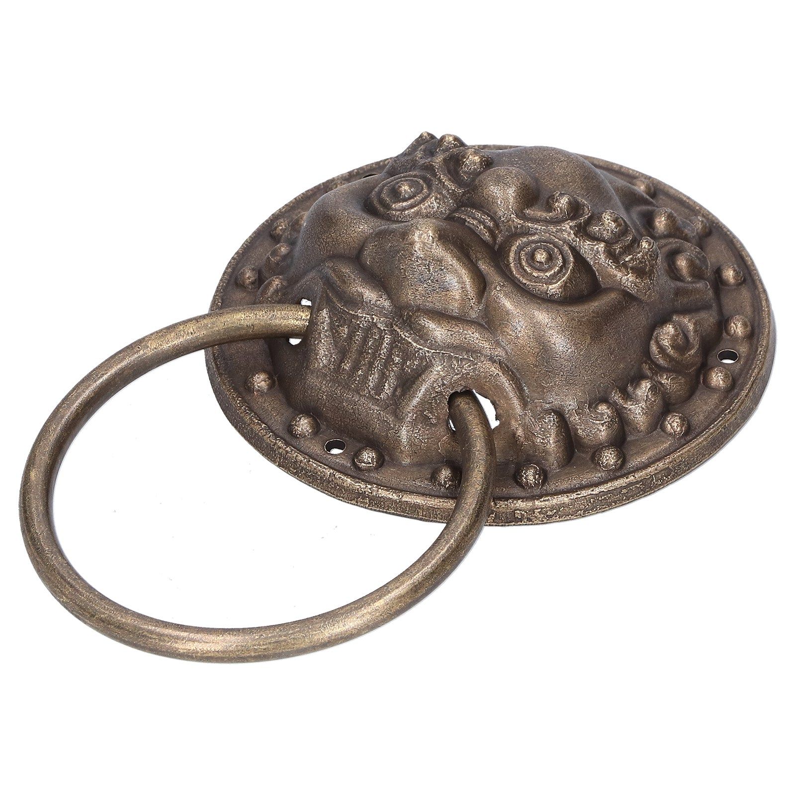 Antique Door Knockers Lion Head Brass Door Pull Retro Door Handle Home Decoration view 5