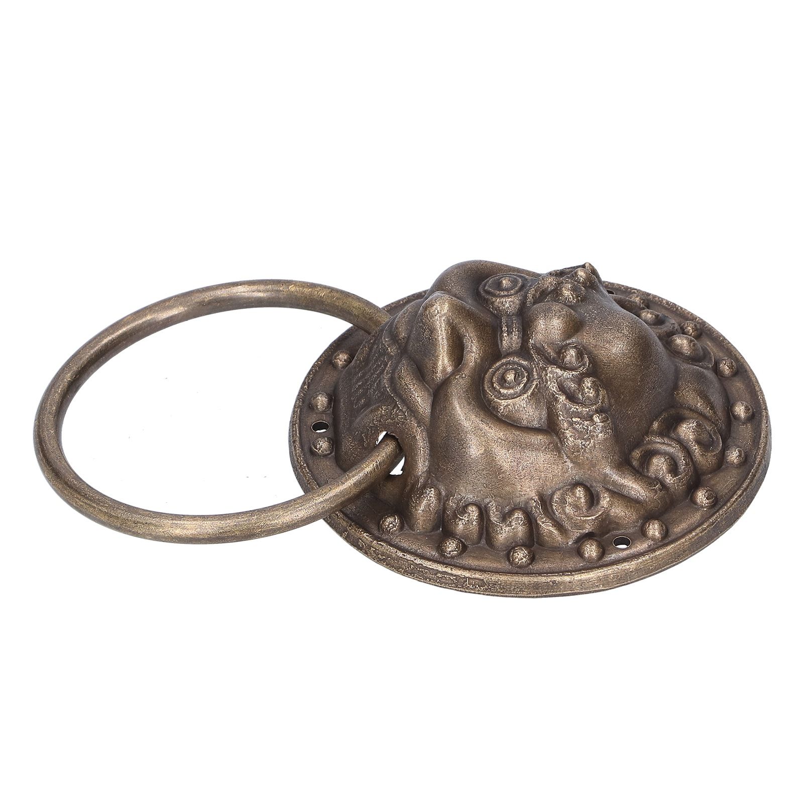 Antique Door Knockers Lion Head Brass Door Pull Retro Door Handle Home Decoration view 6