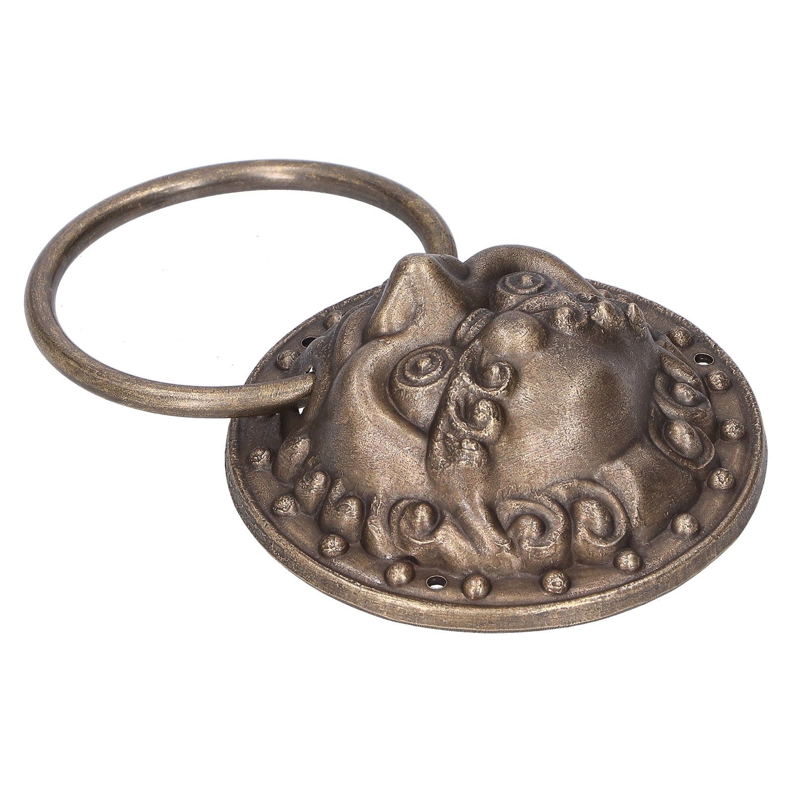 Antique Door Knockers Lion Head Brass Door Pull Retro Door Handle Home Decoration view 7