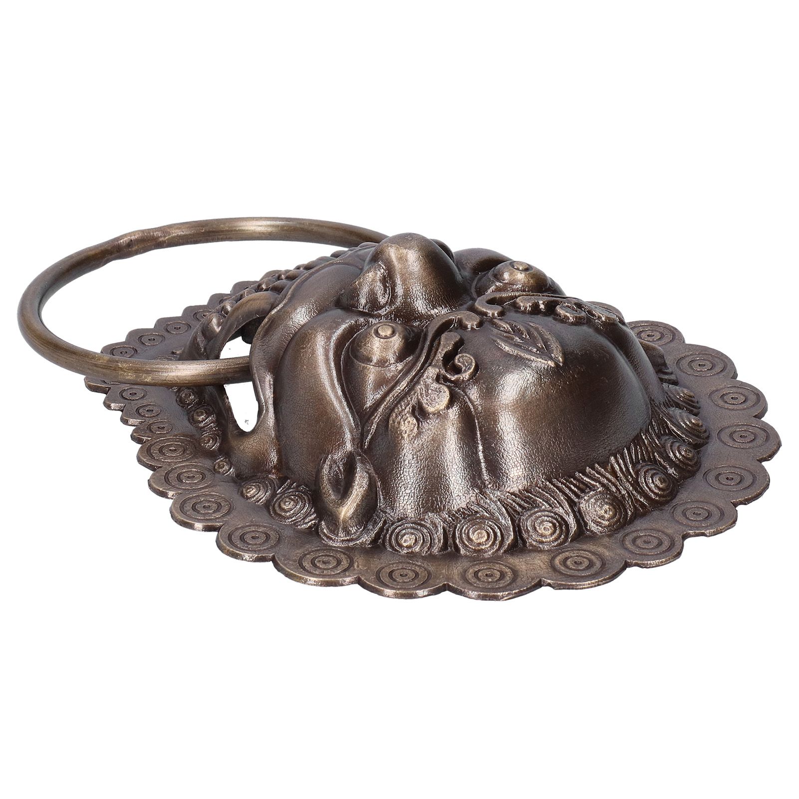 Chinese Style Door Knocker Antique Animal Head Door Ring Wooden Door Pull Ring view 6