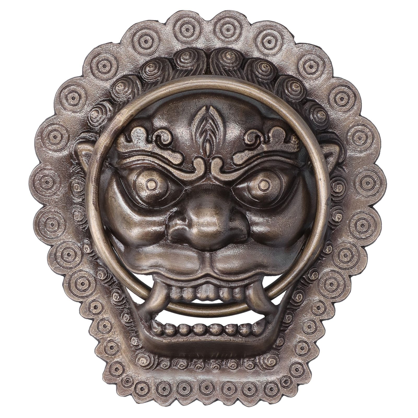 Chinese Style Door Knocker Antique Animal Head Door Ring Wooden Door Pull Ring view 7
