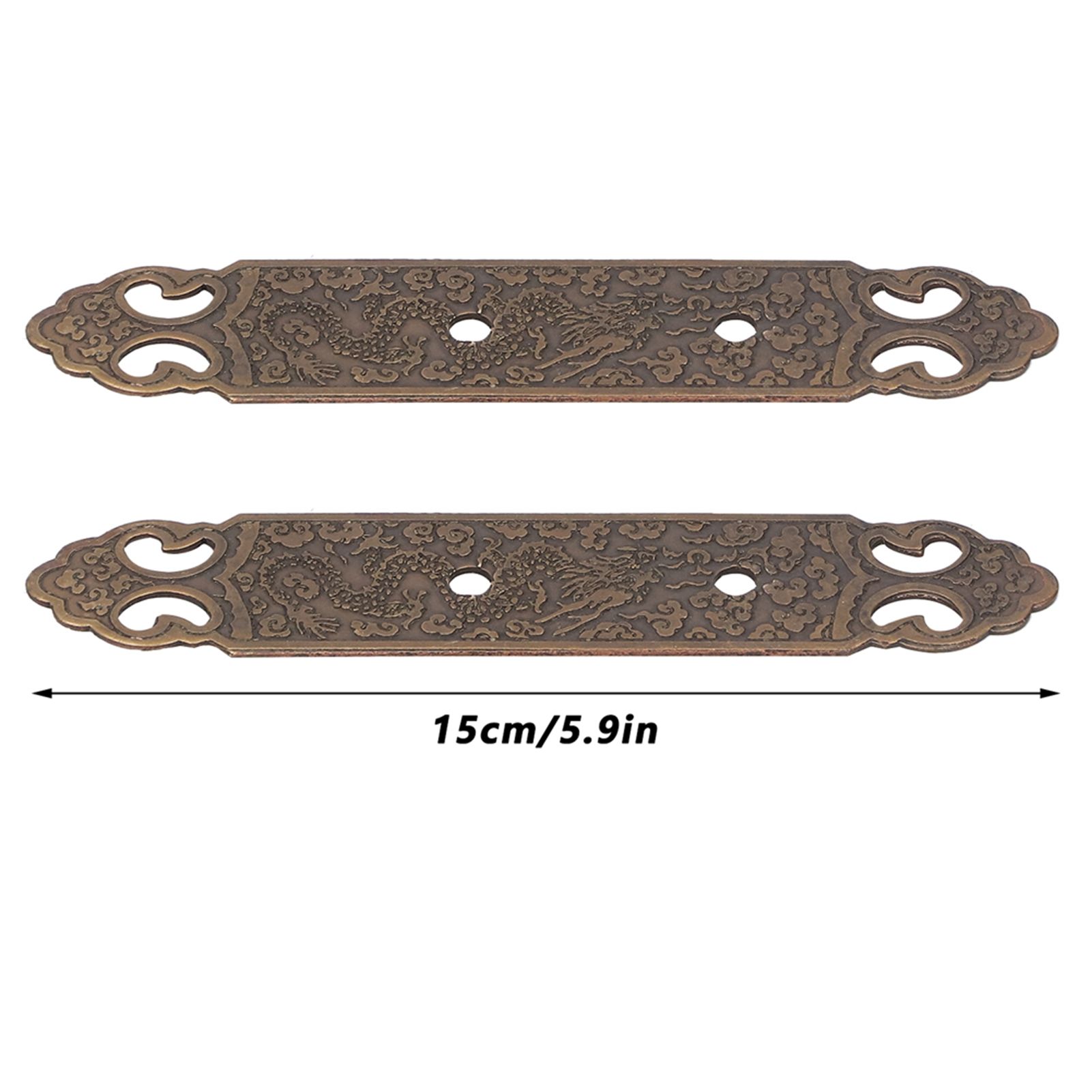 Door Handle Antique Brass Exquisite Pattern Straight Bar Handle Accessories view 14