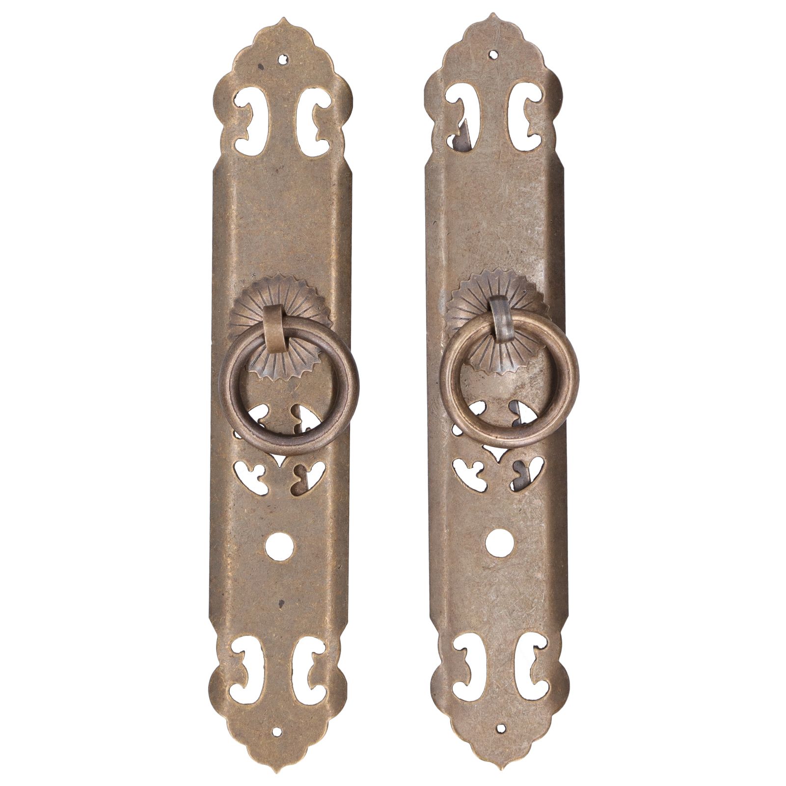 Chinese Style Door Handle Retro Straight Bar Hollow Handle Drawer Cupboard — image 1