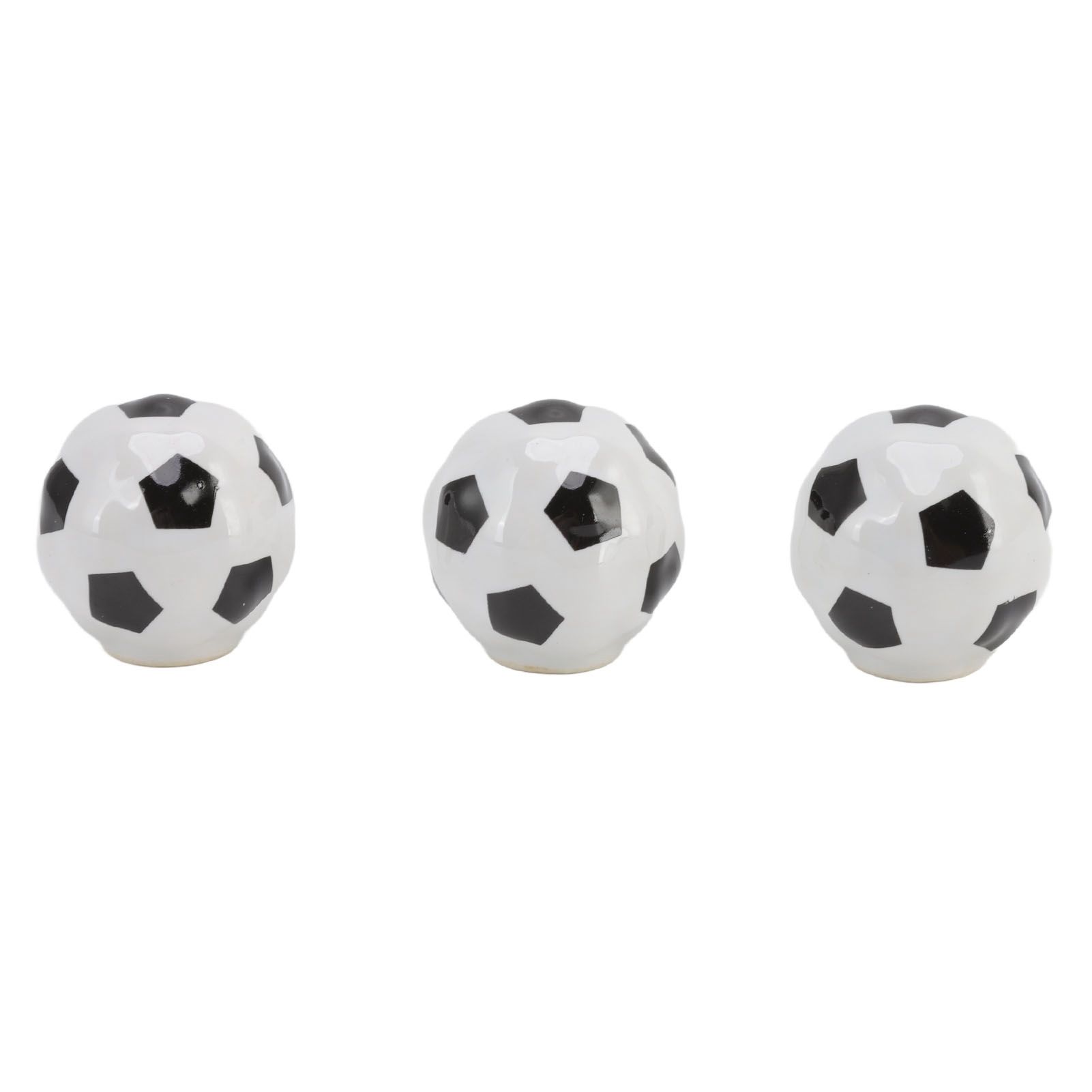 3 Set Football Cabinet Knobs Ball Sports Theme Single Hole Drawer Ceramic view 7