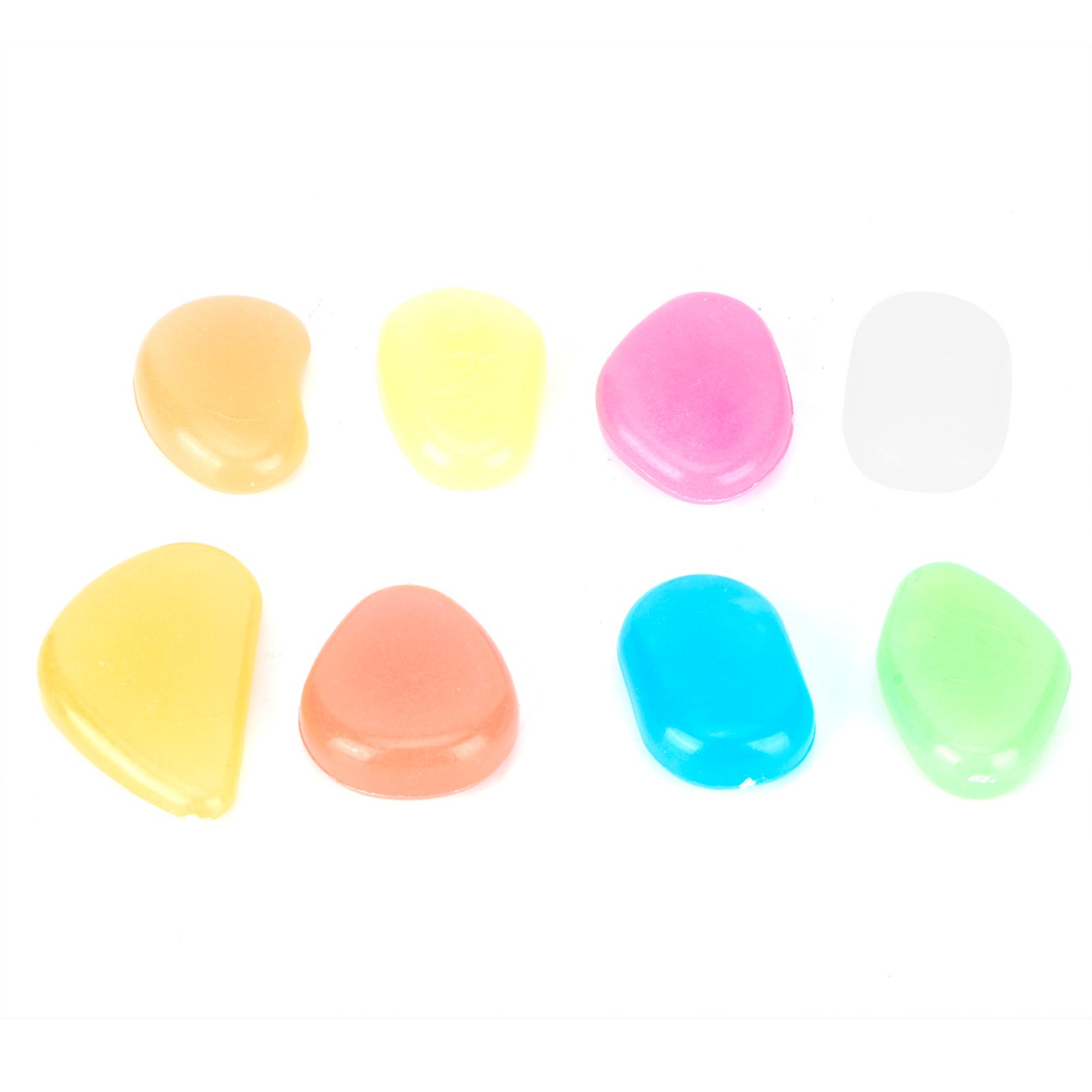 200Pcs Luminous Stone Colorful Fluorescent Stones Garden Aquarium Fish Tank view 4