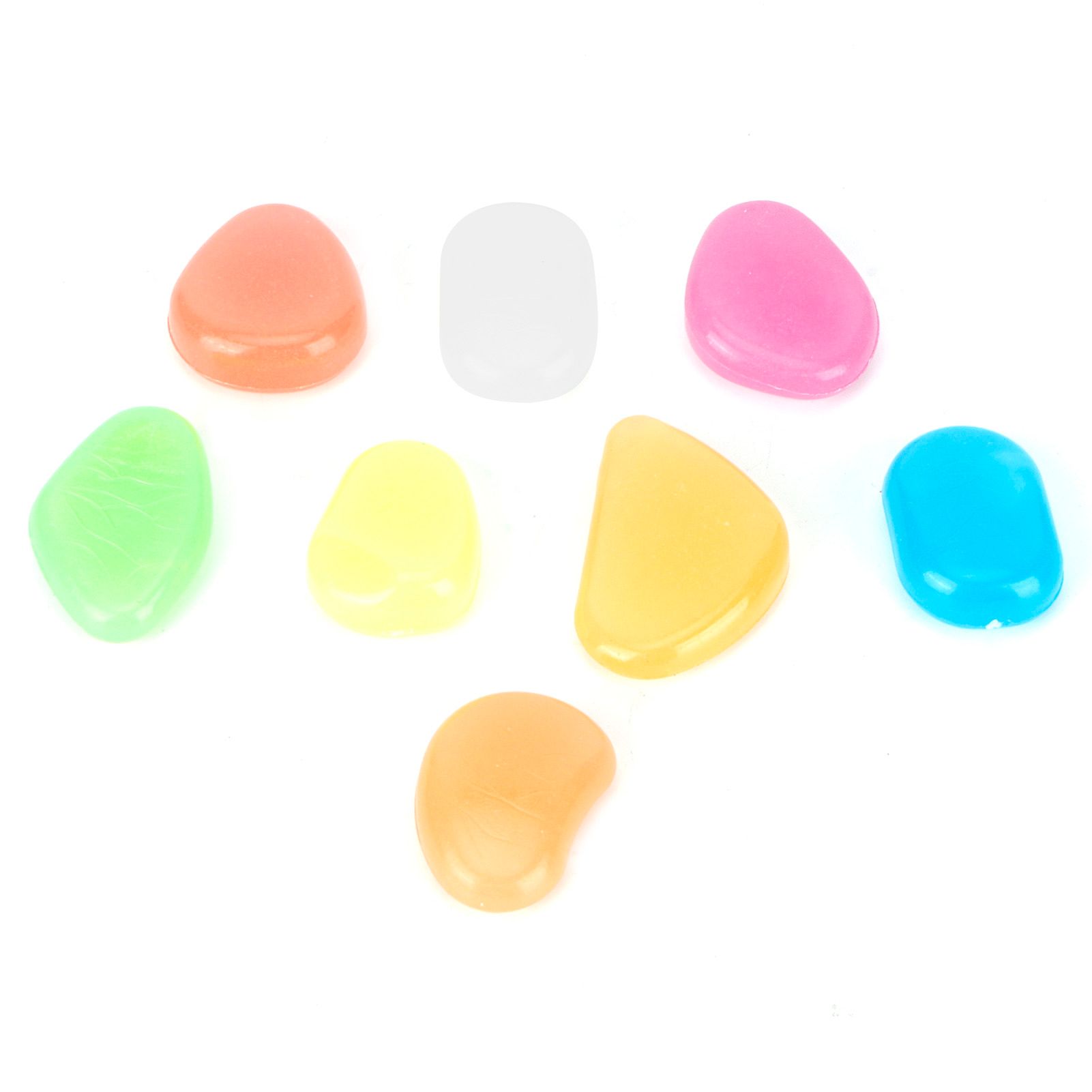 200Pcs Luminous Stone Colorful Fluorescent Stones Garden Aquarium Fish Tank view 7