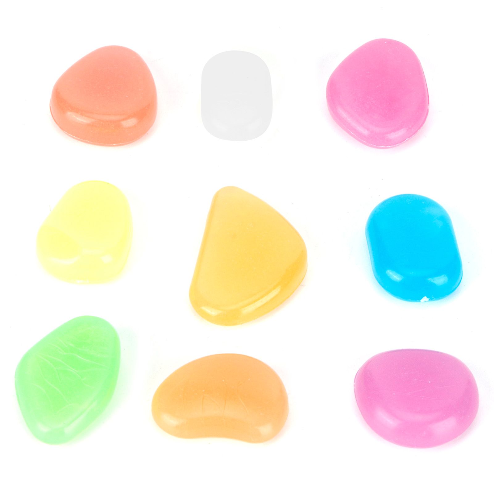 200Pcs Luminous Stone Colorful Fluorescent Stones Garden Aquarium Fish Tank view 8
