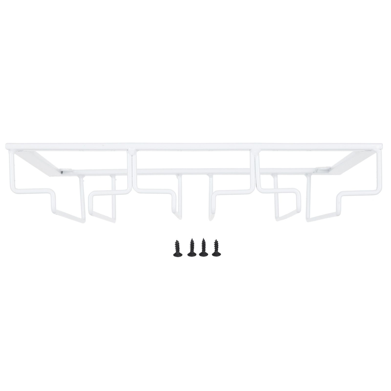 Wine Glass Rack Under Cabinet Stemware Holder Storage Hanger Metal Organizer
