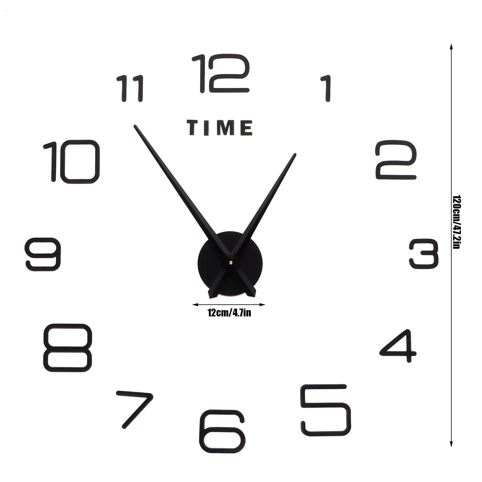 DIY Wall Clock Acrylic Frameless Mirror Surface Wall Sticker Clock Decor for view 14